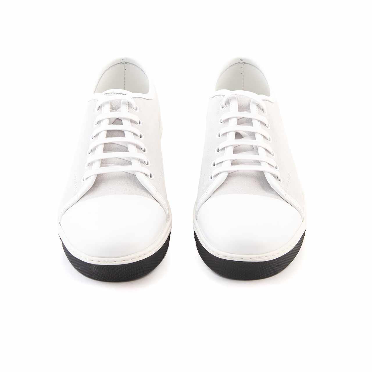 Mocassini Erkek Hakiki Deri Kauçuk Taban Beyaz Süet Spor & Sneaker Ayakkabı
