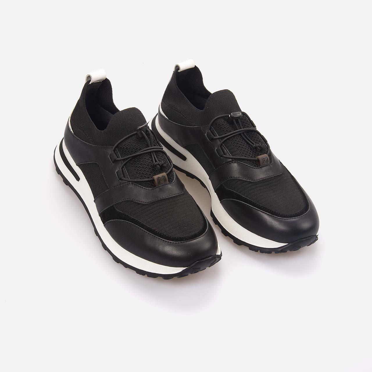 Mocassini Erkek Hakiki Deri Siyah Spor & Sneaker Ayakkabı