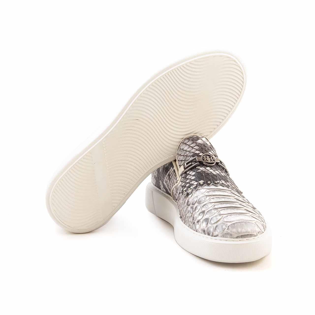 Mocassini Erkek Hakiki Deri Kauçuk Taban Bej Spor & Sneaker Ayakkabı