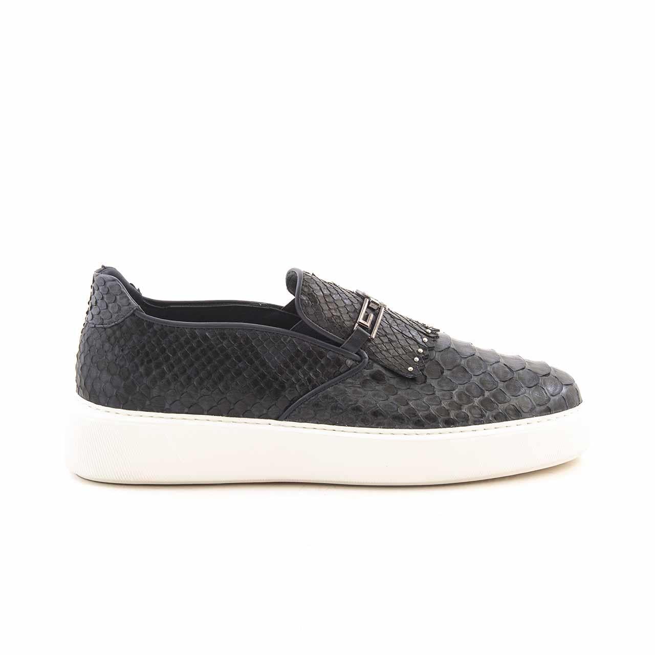 Mocassini Erkek Hakiki Deri Kauçuk Taban Lacivert Spor & Sneaker Ayakkabı