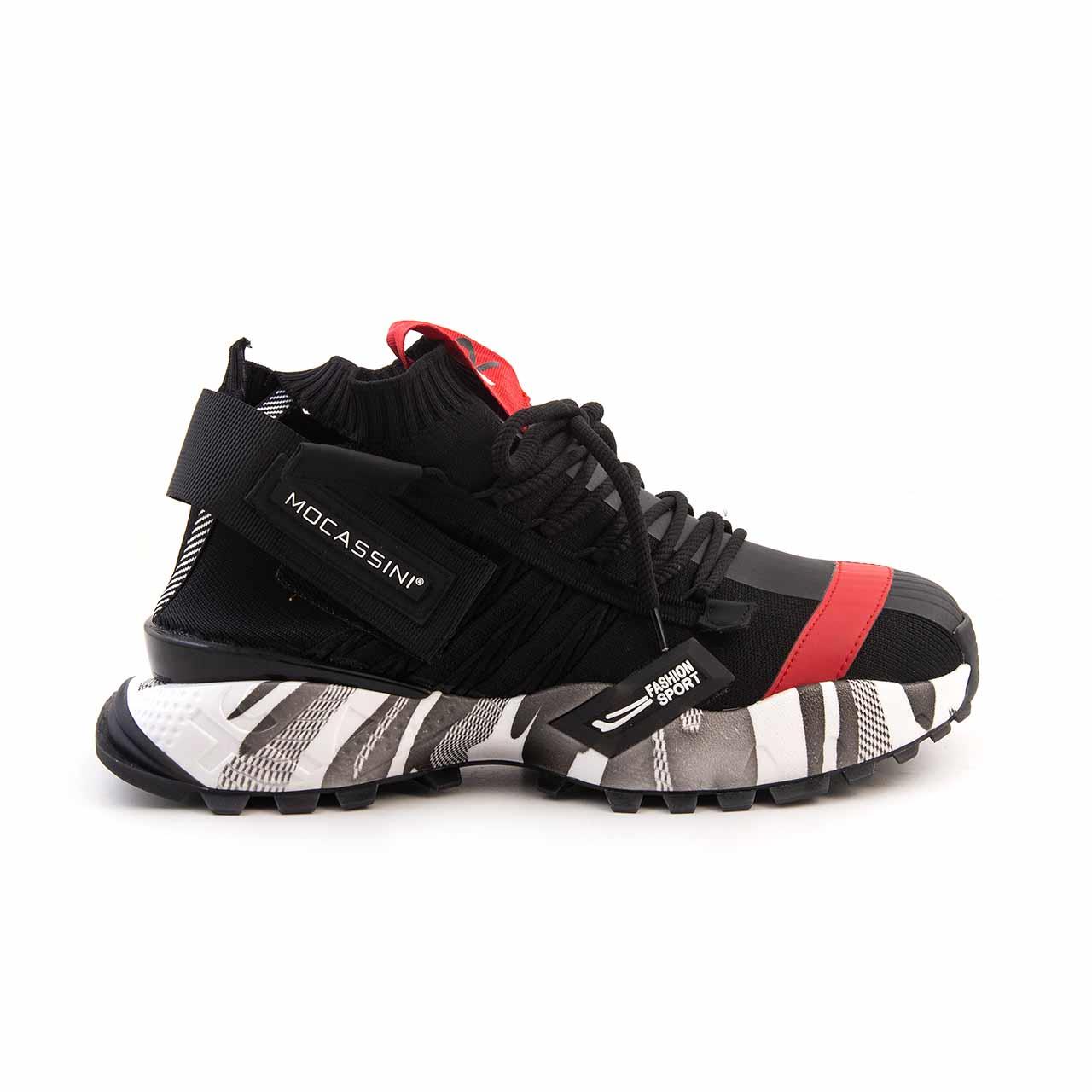Mocassini Erkek Tekstil Siyah Spor & Sneaker Ayakkabı
