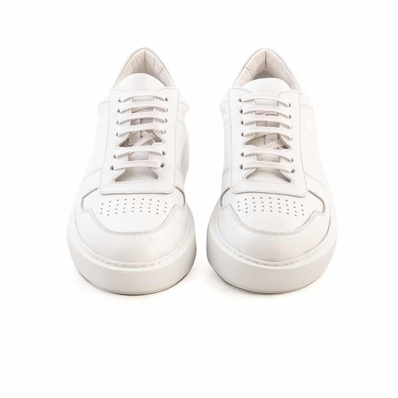 Mocassini Erkek Hakiki Deri Kauçuk Taban Beyaz Spor & Sneaker Ayakkabı