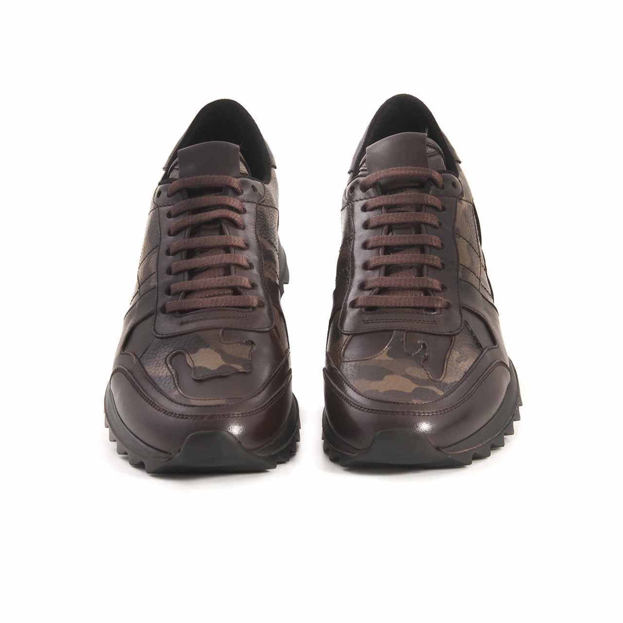 Mocassini Erkek Hakiki Deri Kauçuk Taban Kahverengi-Vizon Spor & Sneaker Ayakkabı
