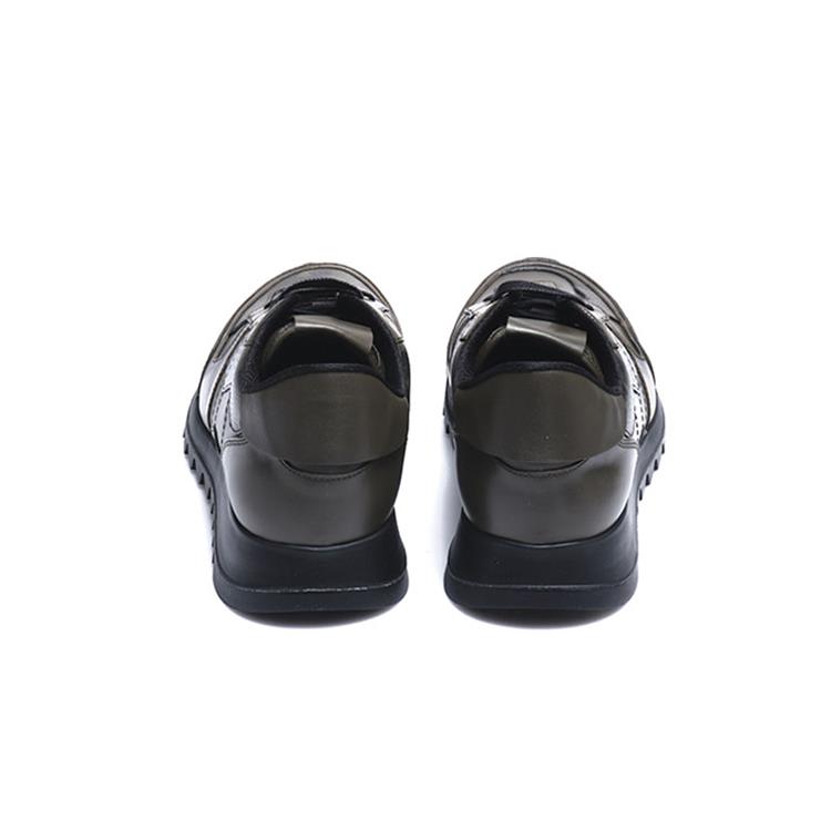 Mocassini Erkek Hakiki Deri Kauçuk Taban Siyah-Yesil Spor & Sneaker Ayakkabı