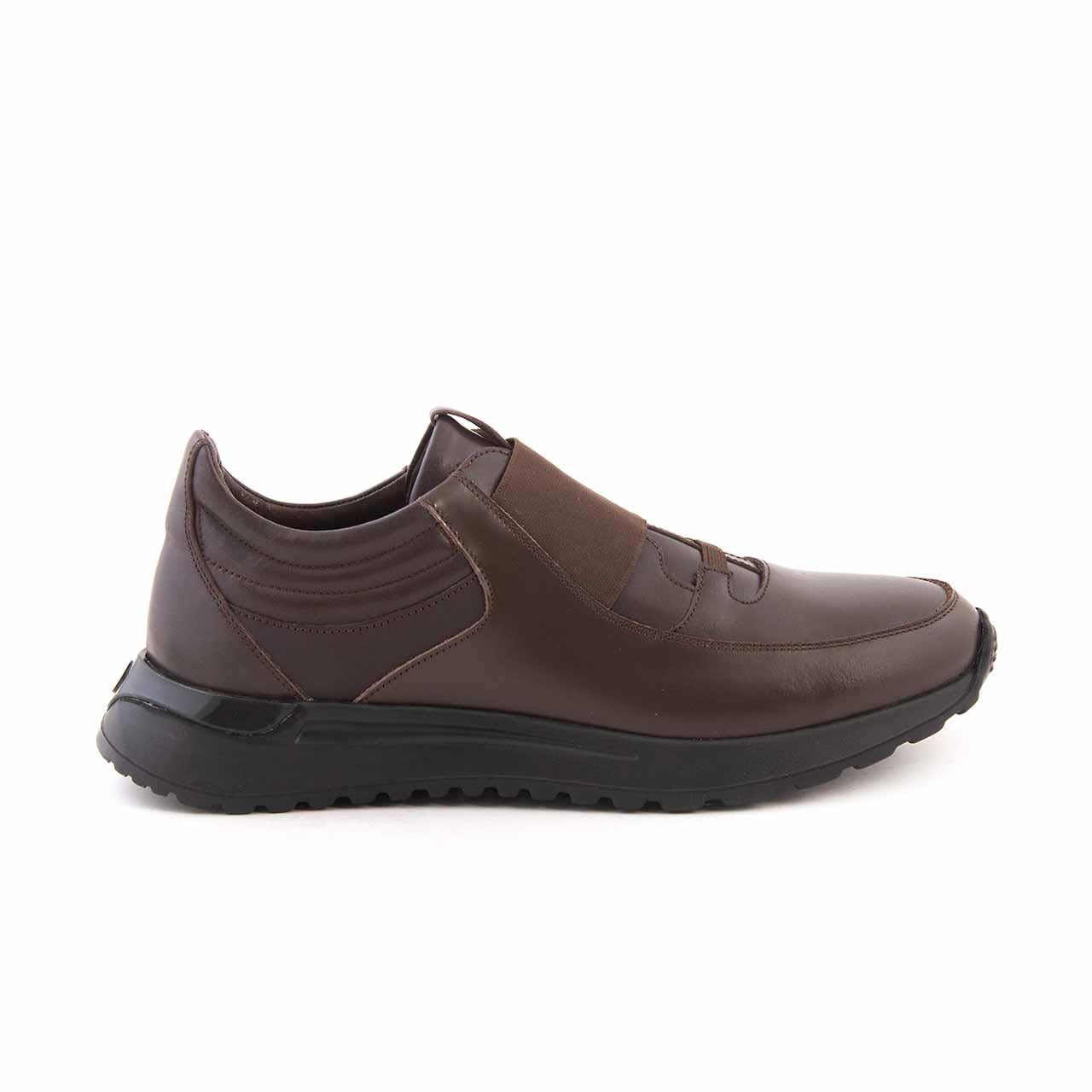 Mocassini Erkek Hakiki Deri Kauçuk Taban Kahverengi Spor & Sneaker Ayakkabı