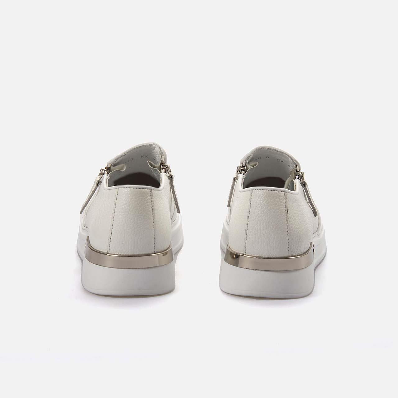 Mocassini Erkek Hakiki Deri Eva Taban Beyaz Spor & Sneaker Ayakkabı