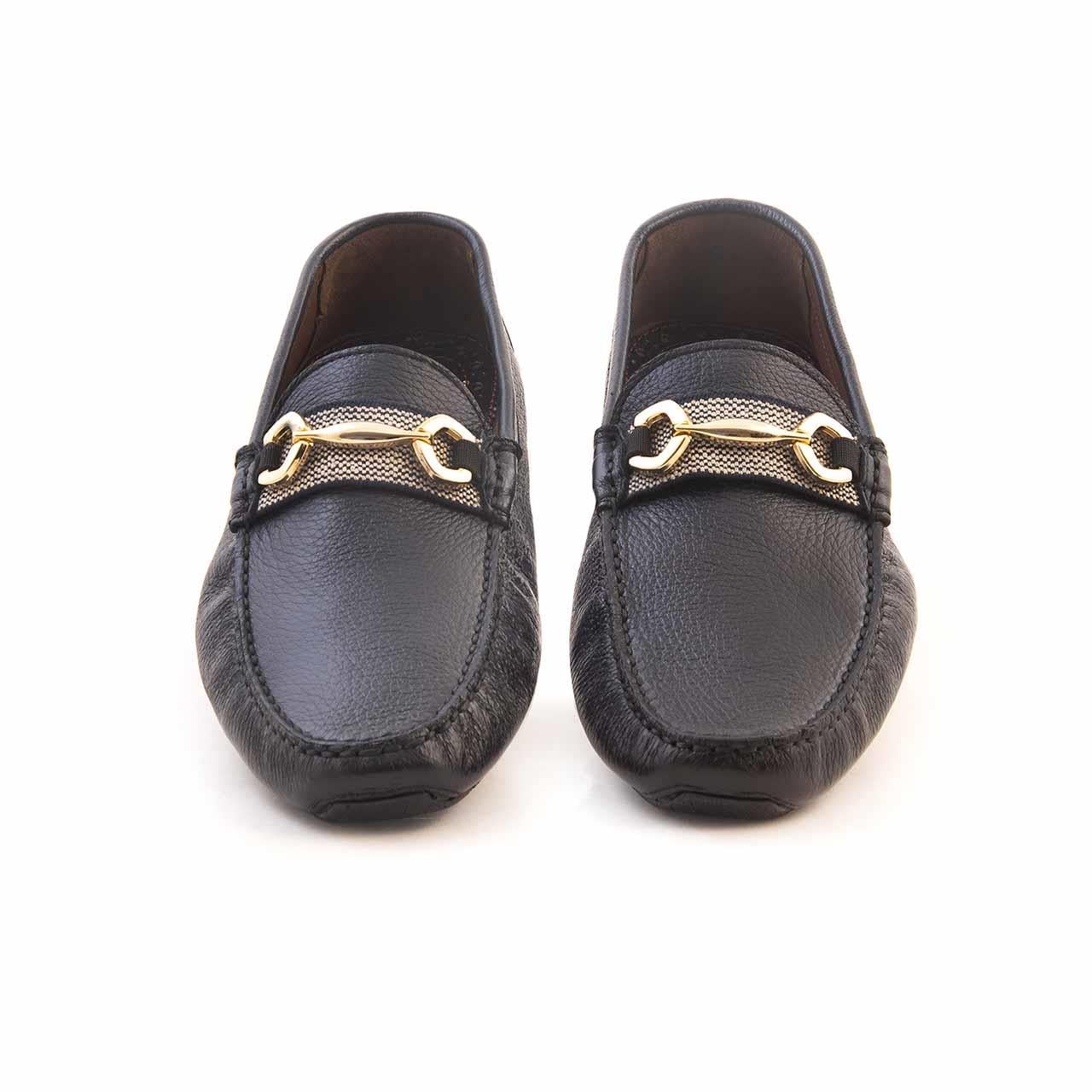 Mocassini Gold Erkek Geyik Derisi Lacivert Loafer Konforlu Ayakkabı