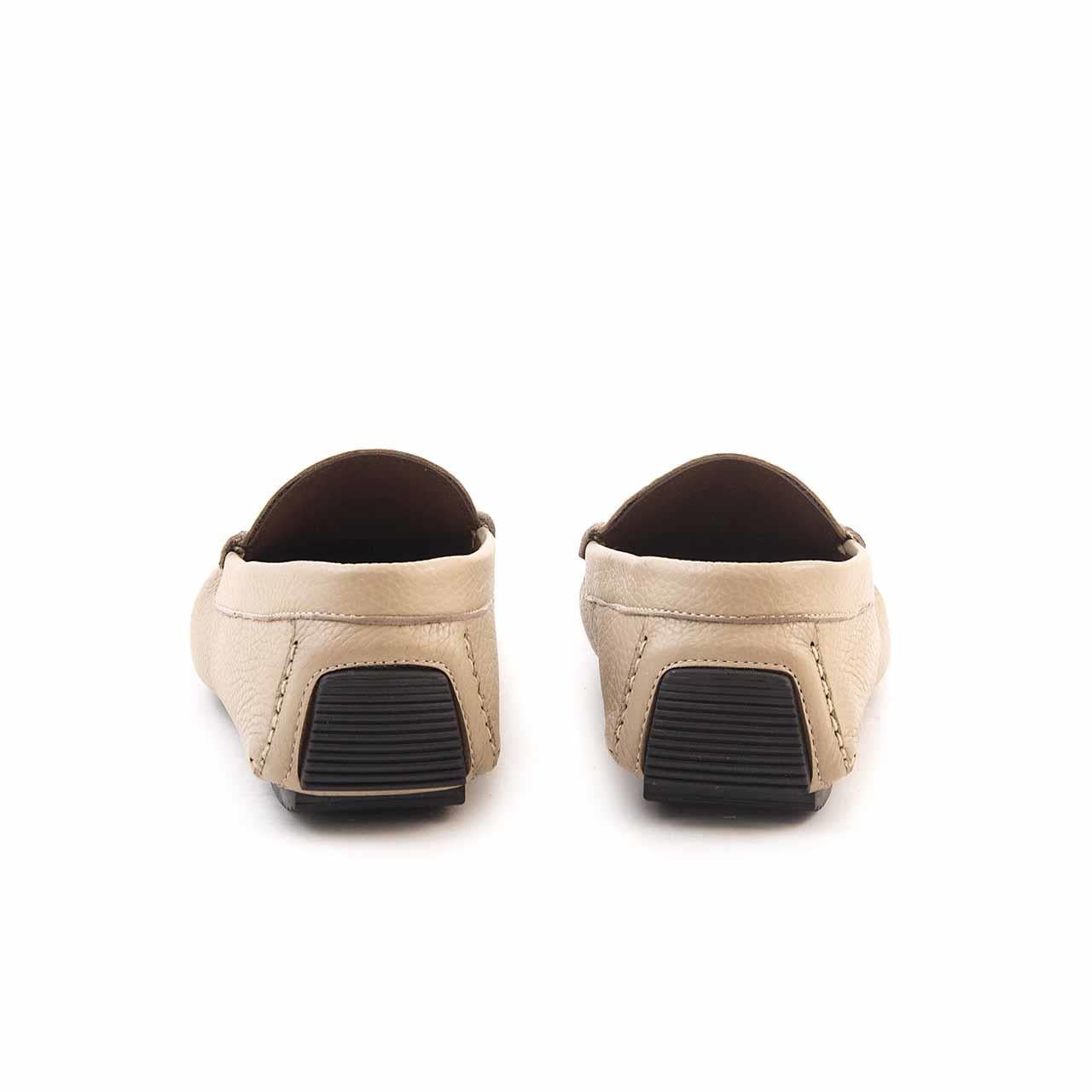 Mocassini Gold Erkek Geyik Derisi Bej Loafer Konforlu Ayakkabı