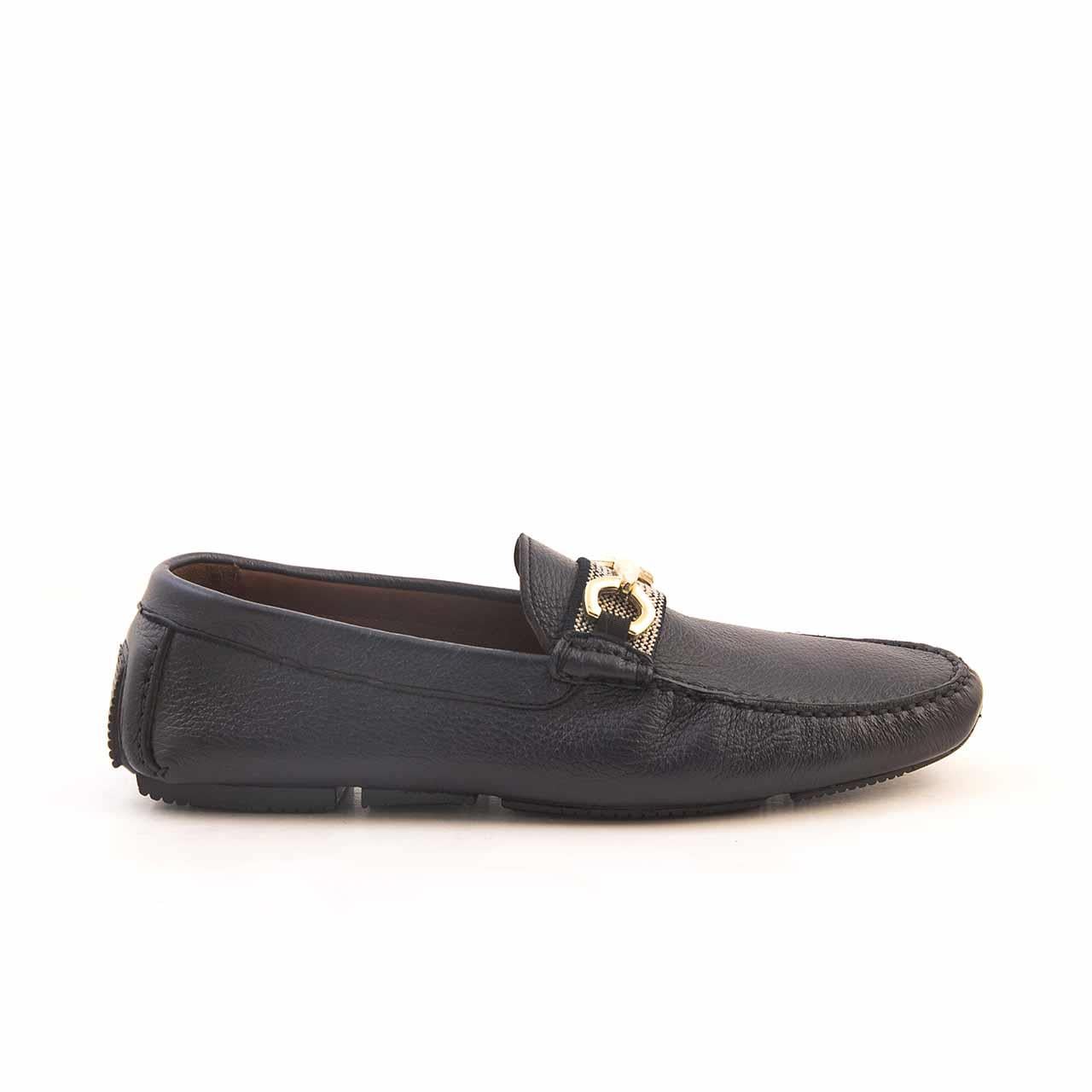 Mocassini Gold Erkek Geyik Derisi Lacivert Loafer Konforlu Ayakkabı