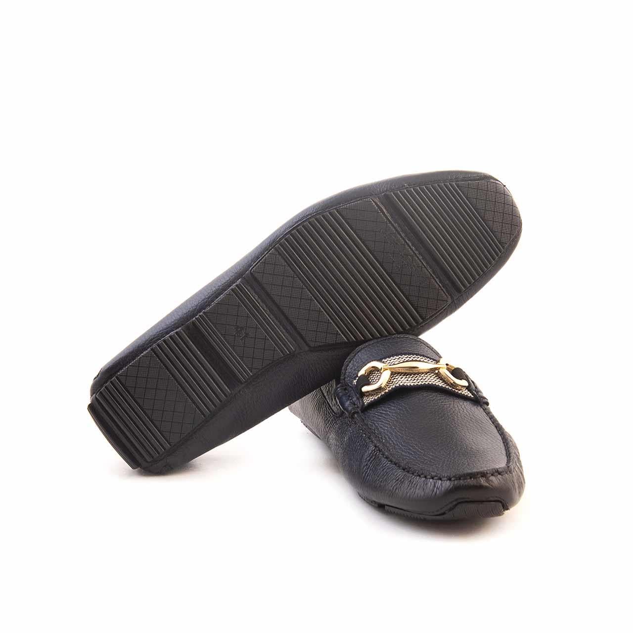 Mocassini Gold Erkek Geyik Derisi Lacivert Loafer Konforlu Ayakkabı