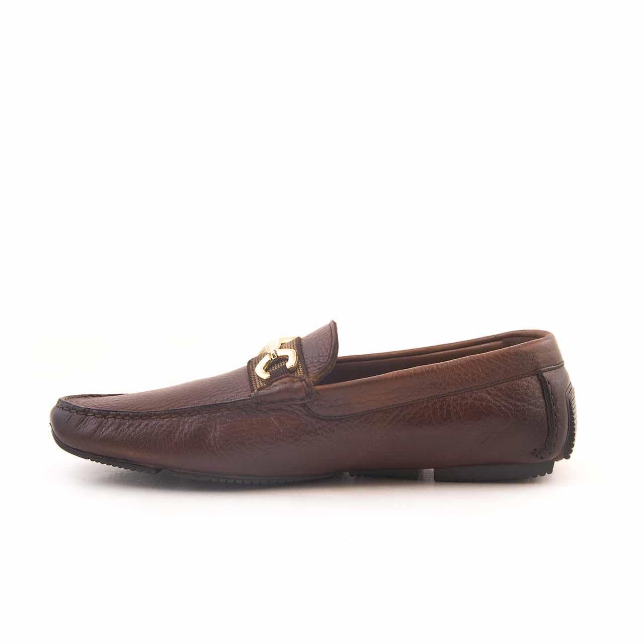 Mocassini Gold Erkek Geyik Derisi Taba Loafer Konforlu Ayakkabı