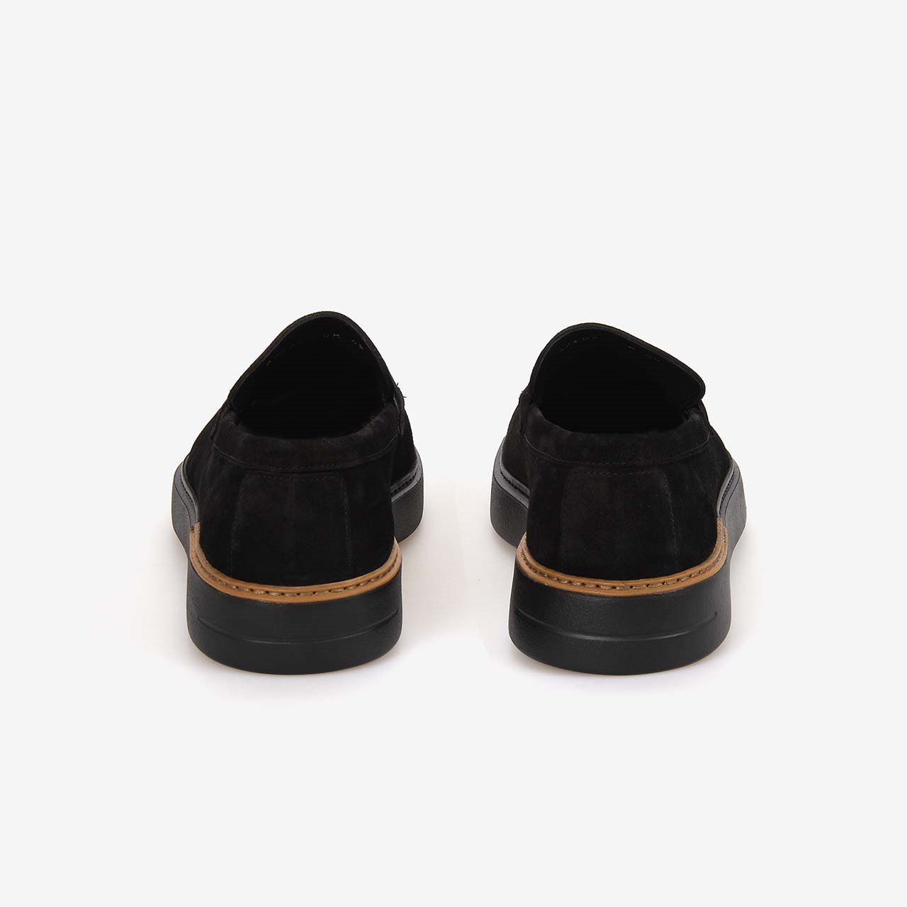 Mocassini Gold Erkek Eva Taban Hakiki Deri Siyah Süet Loafer A7609