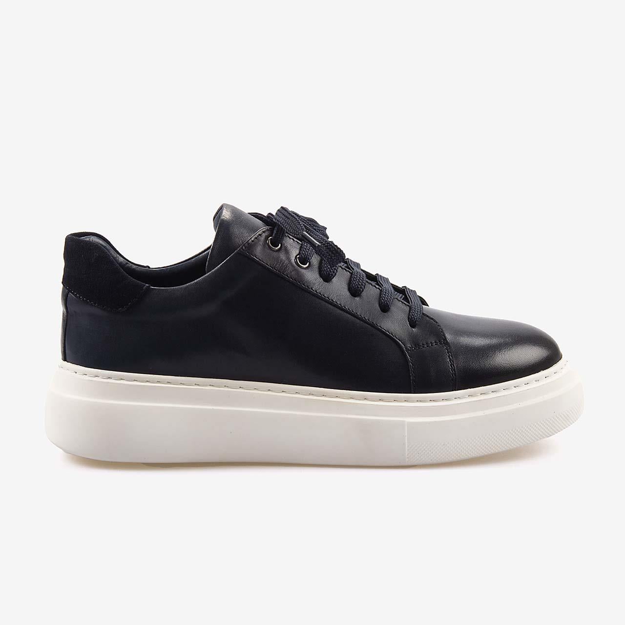 Mocassini Hakiki Deri Erkek Bağcıklı Kalın Taban Spor & Sneaker 35110