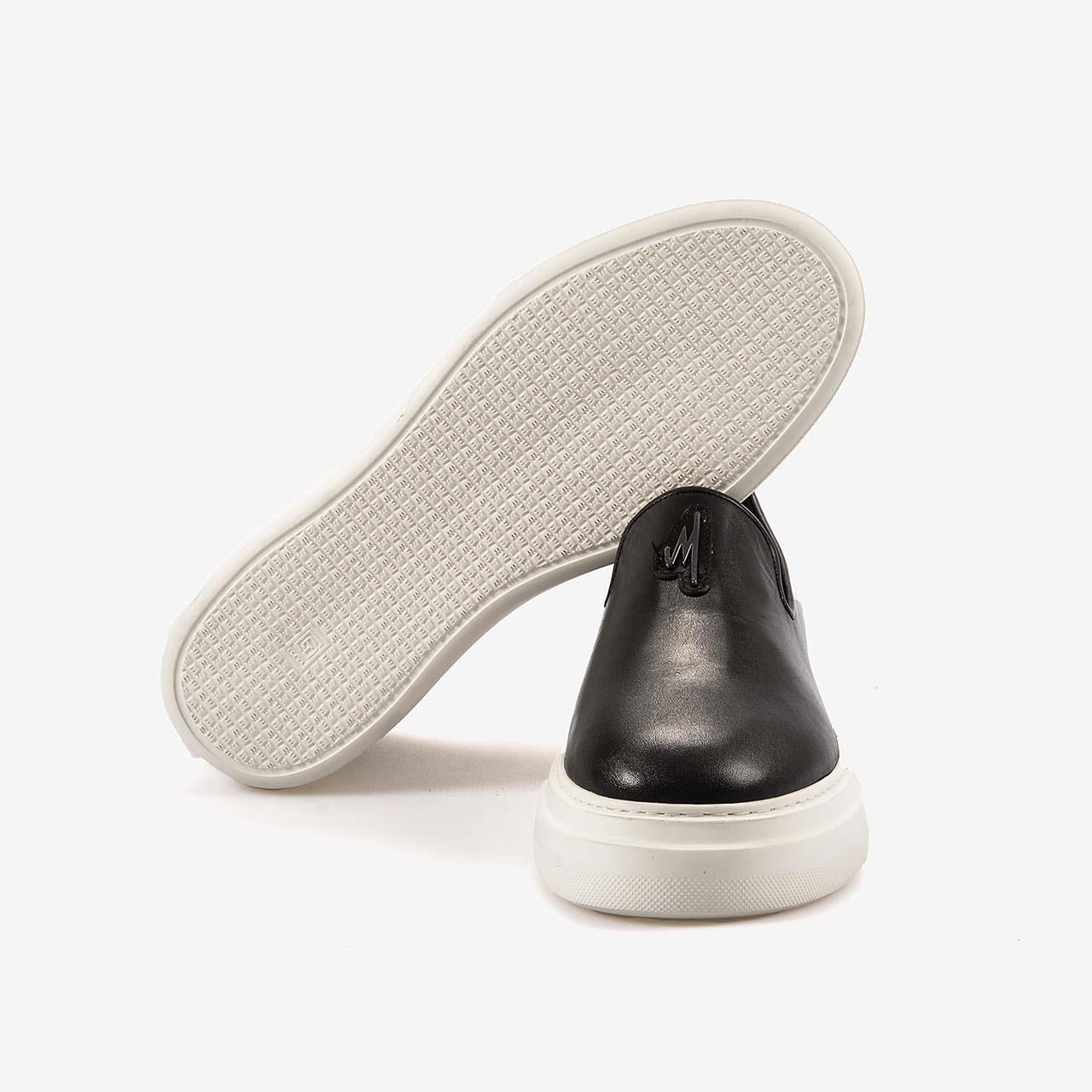 Mocassini Hakiki Deri Erkek Spor & Sneaker Siyah Sipiro Ayakkabı