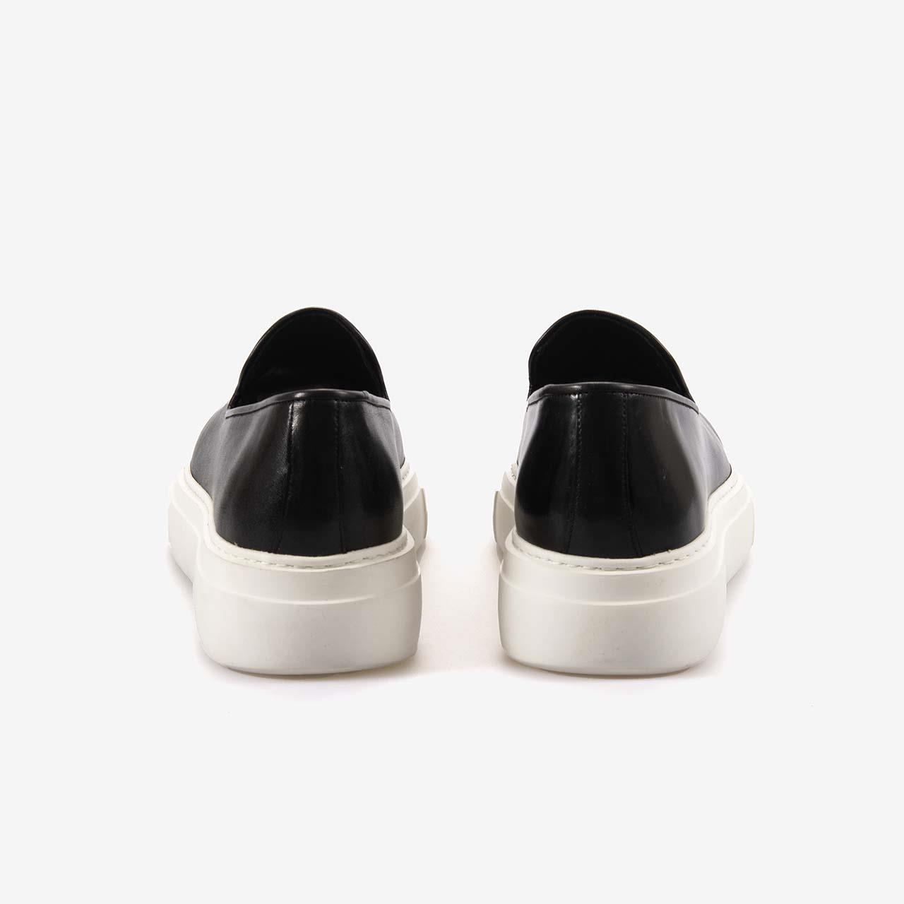 Mocassini Hakiki Deri Erkek Spor & Sneaker Siyah Sipiro Ayakkabı