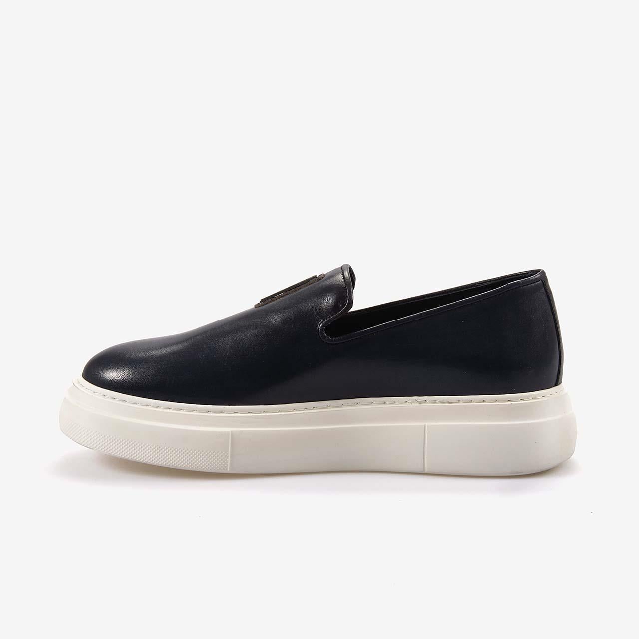 Mocassini Hakiki Deri Erkek Spor & Sneaker Lacivert Sipiro Ayakkabı