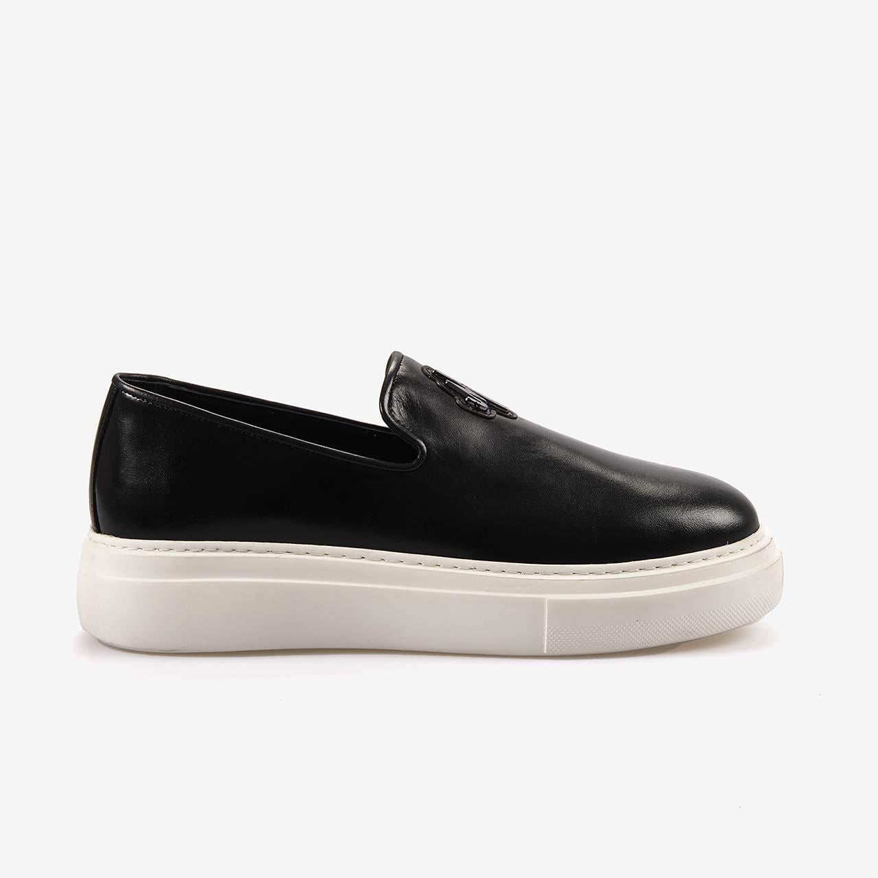 Mocassini Hakiki Deri Erkek Spor & Sneaker Siyah Sipiro Ayakkabı
