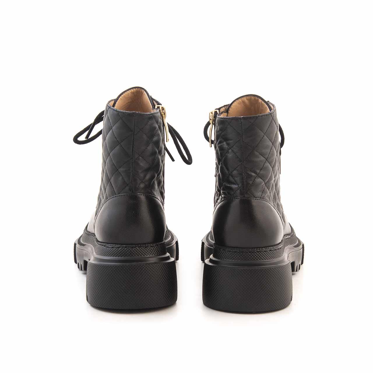 Mocassini Kadın Hakiki Deri Eva Taban Siyah Günlük Bot