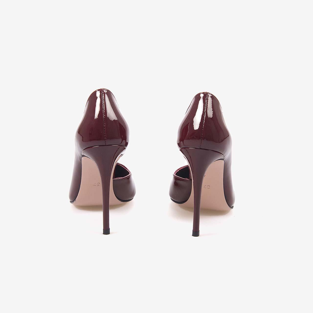 Mocassini Kadın Gece & Abiye Bordo Stiletto Ayakkabı 9039