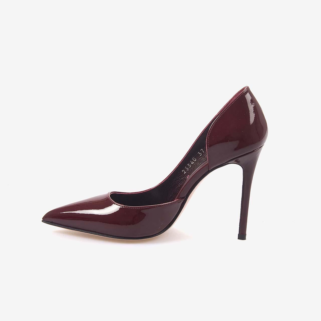 Mocassini Kadın Gece & Abiye Bordo Stiletto Ayakkabı 9039