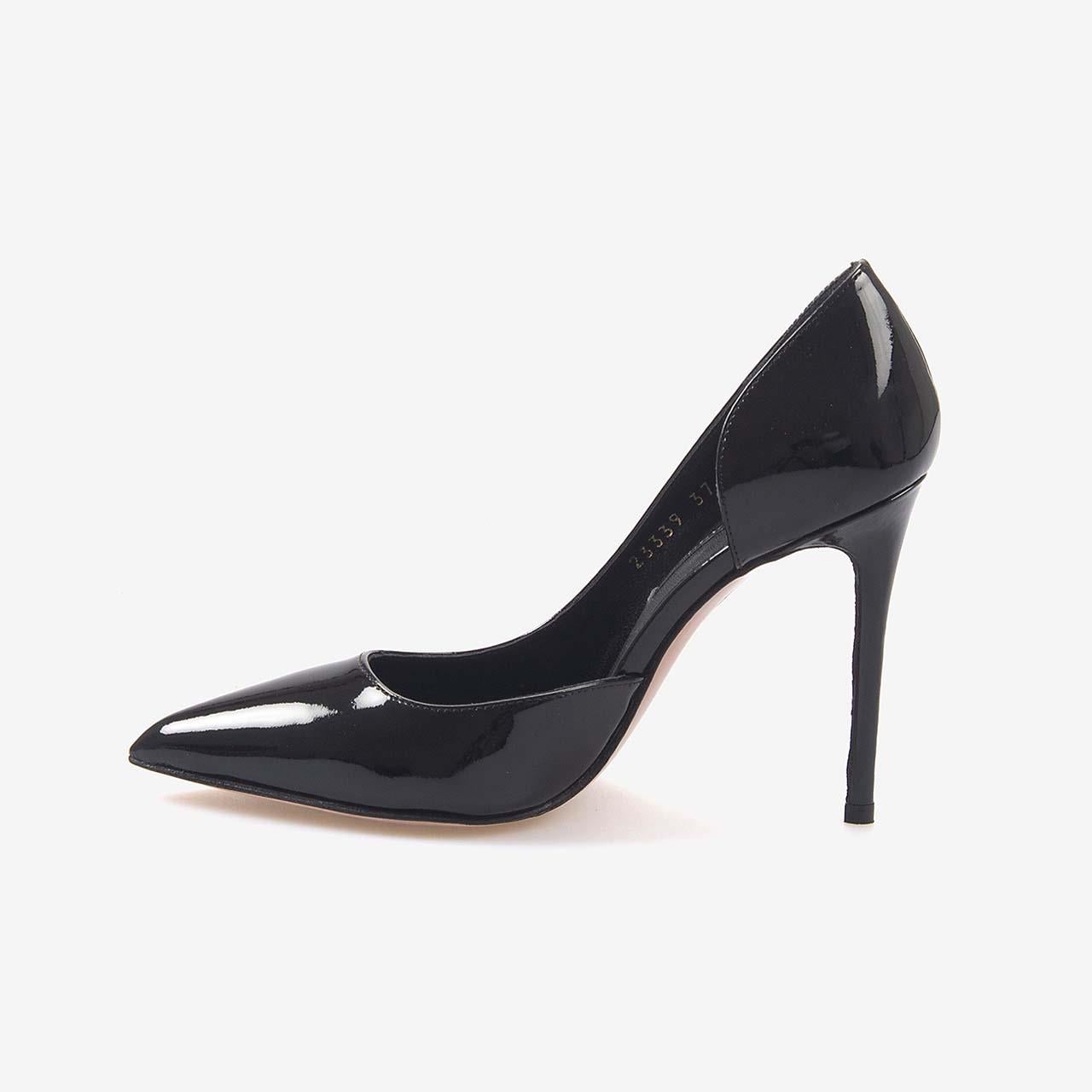 Mocassini Kadın Gece & Abiye Siyah Stiletto Ayakkabı 9039