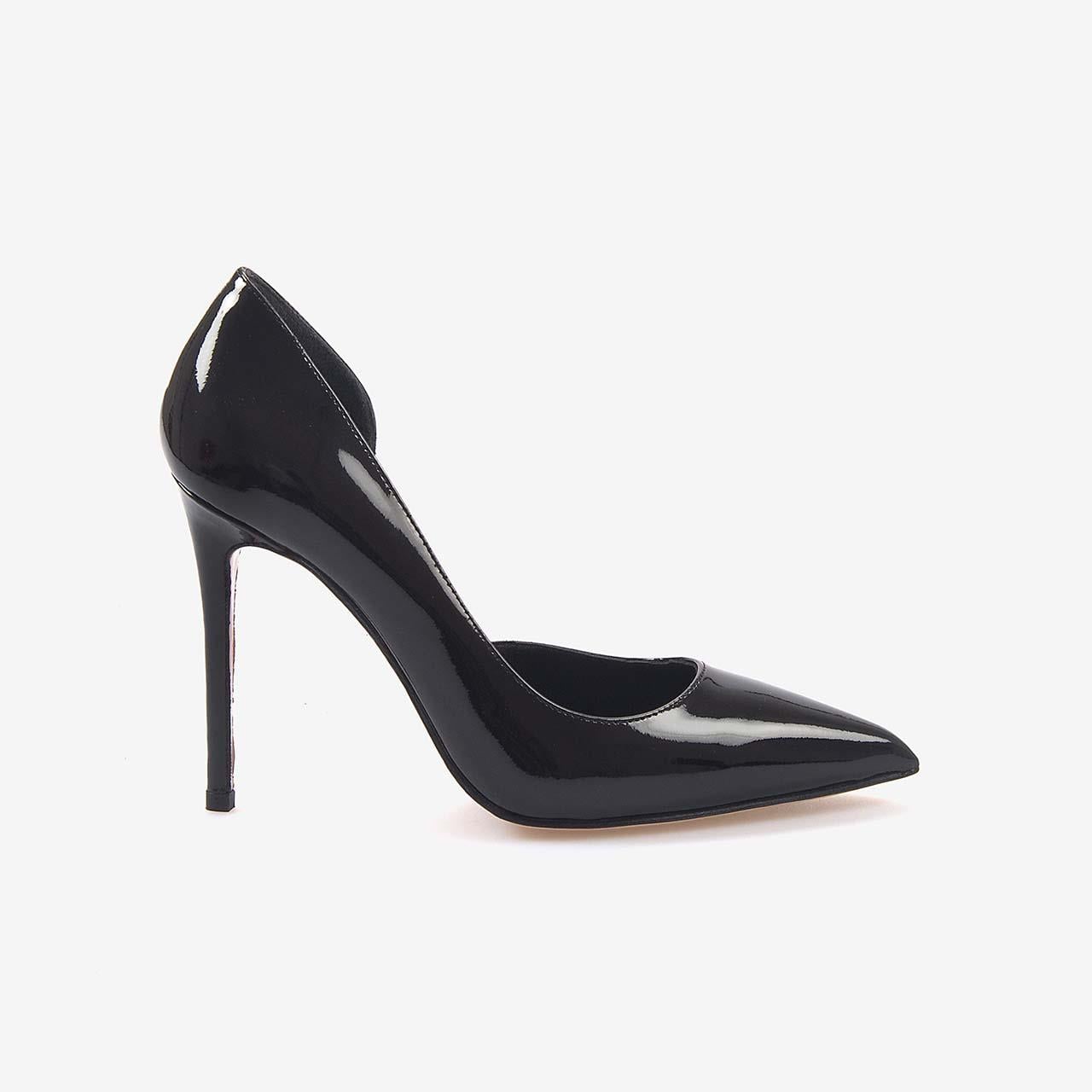 Mocassini Kadın Gece & Abiye Siyah Stiletto Ayakkabı 9039