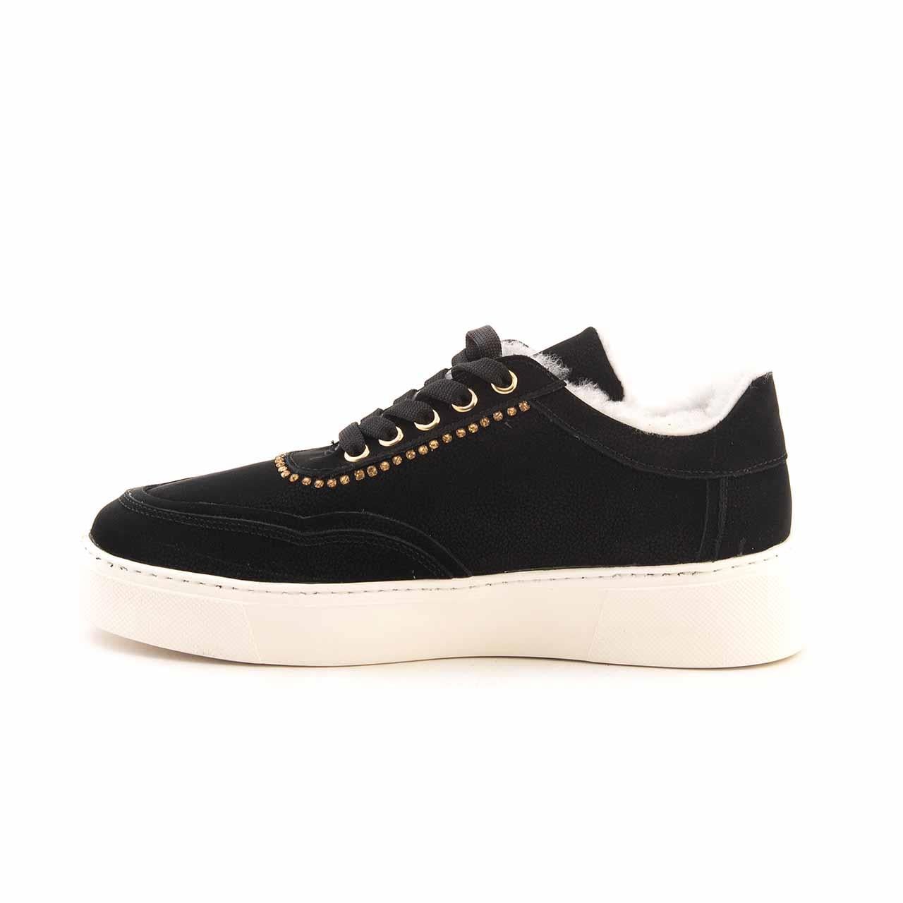 Mocassini Kadın Hakiki Deri Kauçuk Taban Siyah Spor & Sneaker Ayakkabı