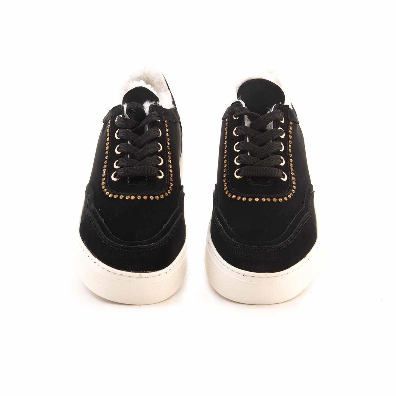 Mocassini Kadın Hakiki Deri Kauçuk Taban Siyah Spor & Sneaker Ayakkabı
