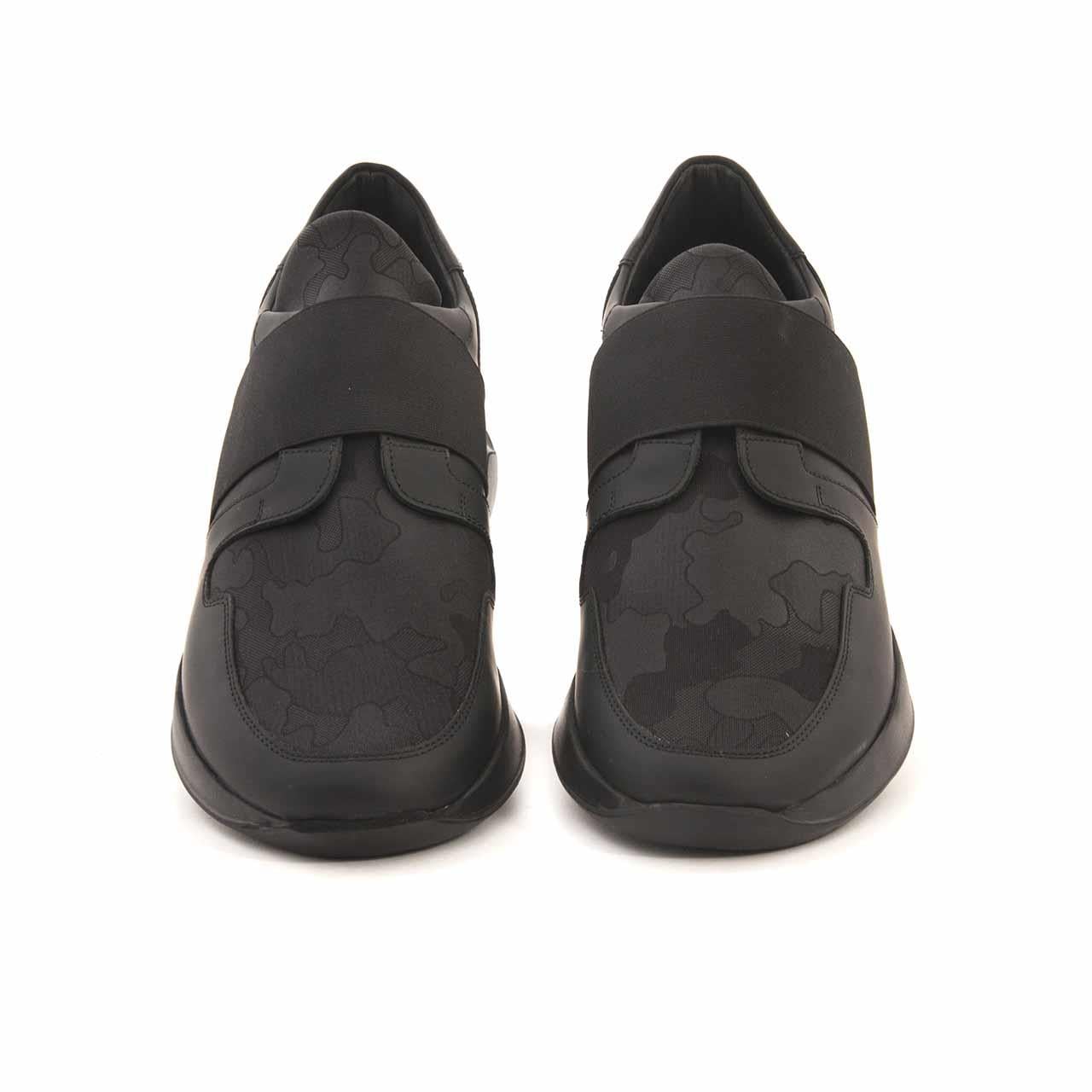 Mocassini Erkek Hakiki Deri Kauçuk Taban Siyah - Gri Spor & Sneaker Ayakkabı
