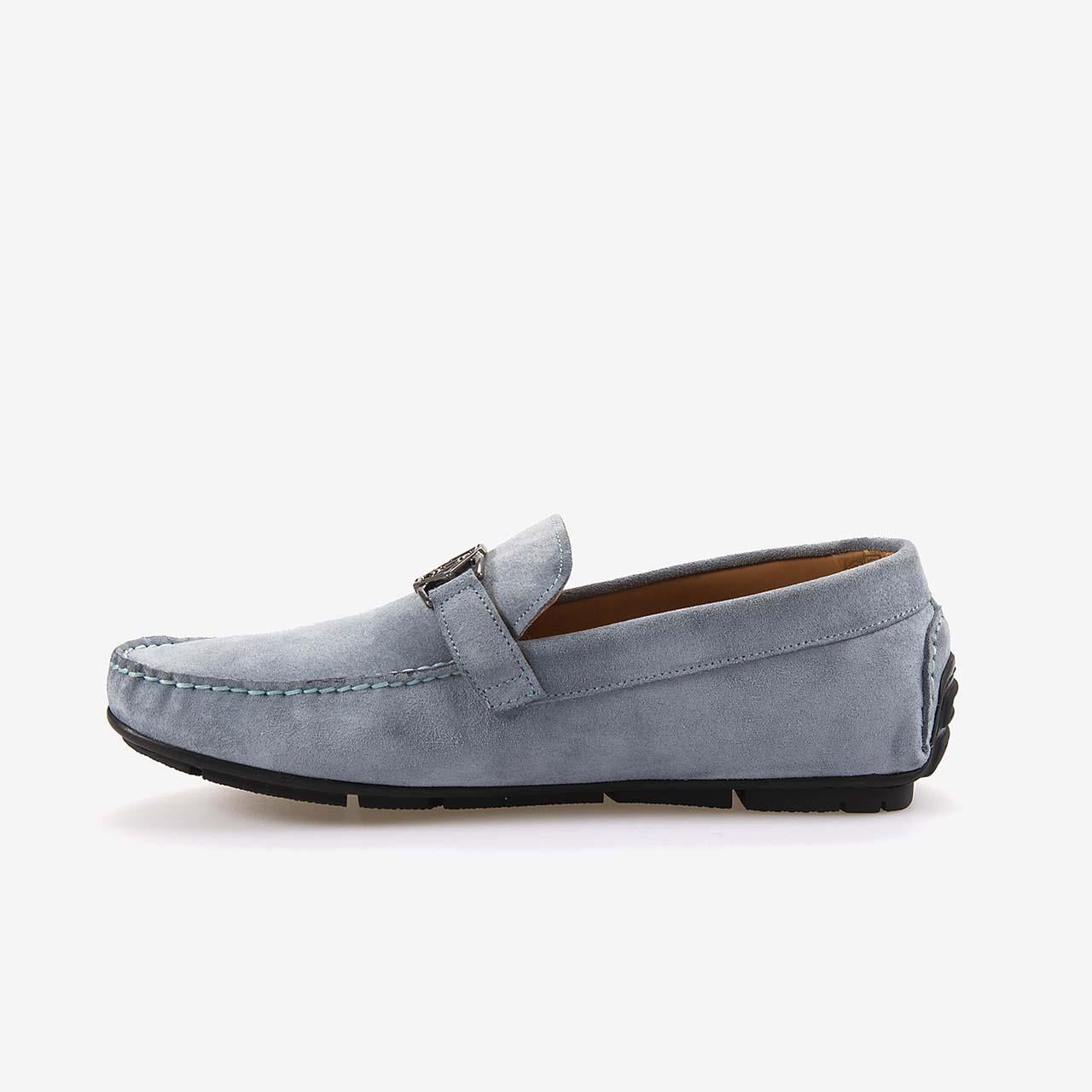 Mocassini  Tokalı Erkek Buz Mavi Loafer Ayakkabı