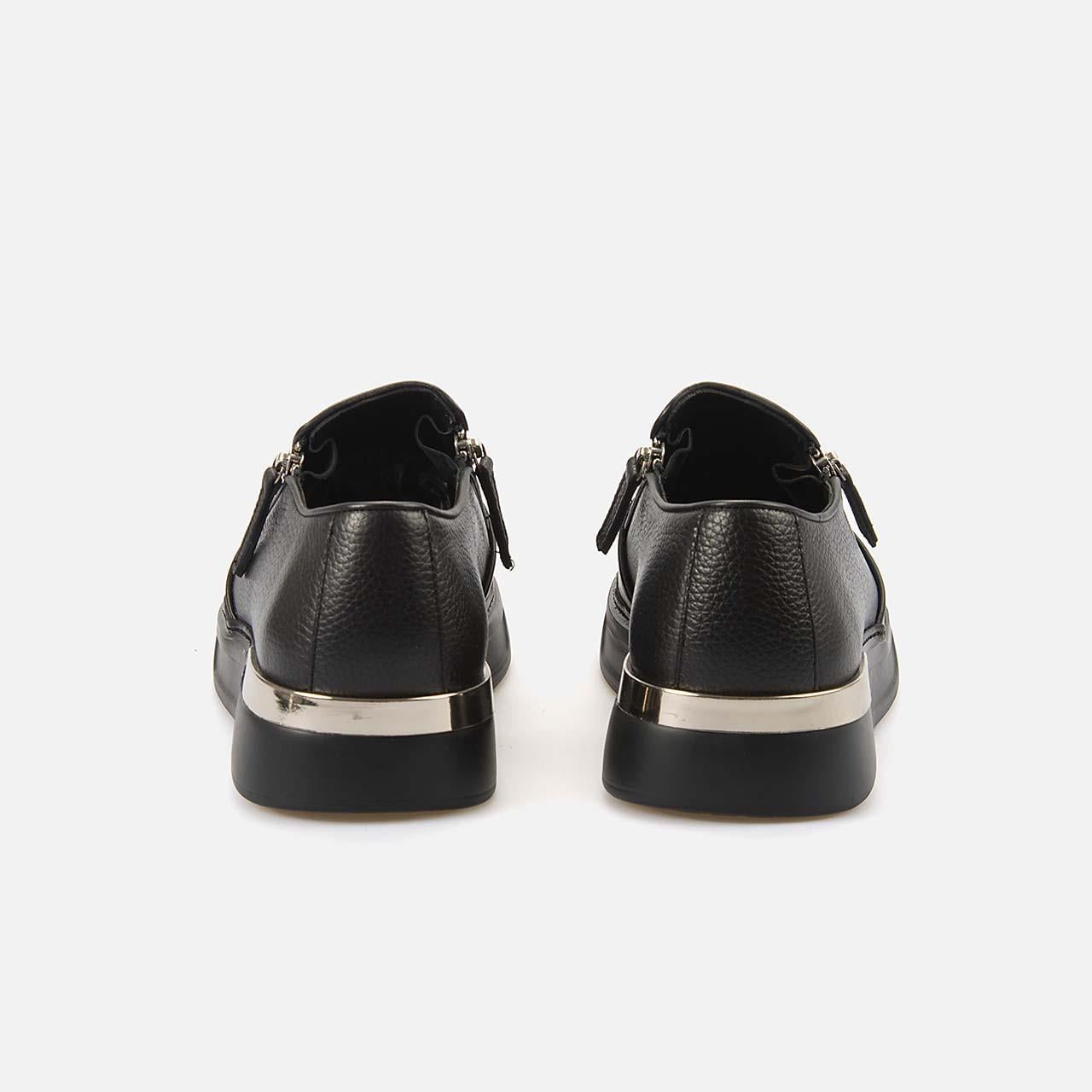 Mocassini Erkek Hakiki Deri Eva Taban Siyah Spor & Sneaker Ayakkabı
