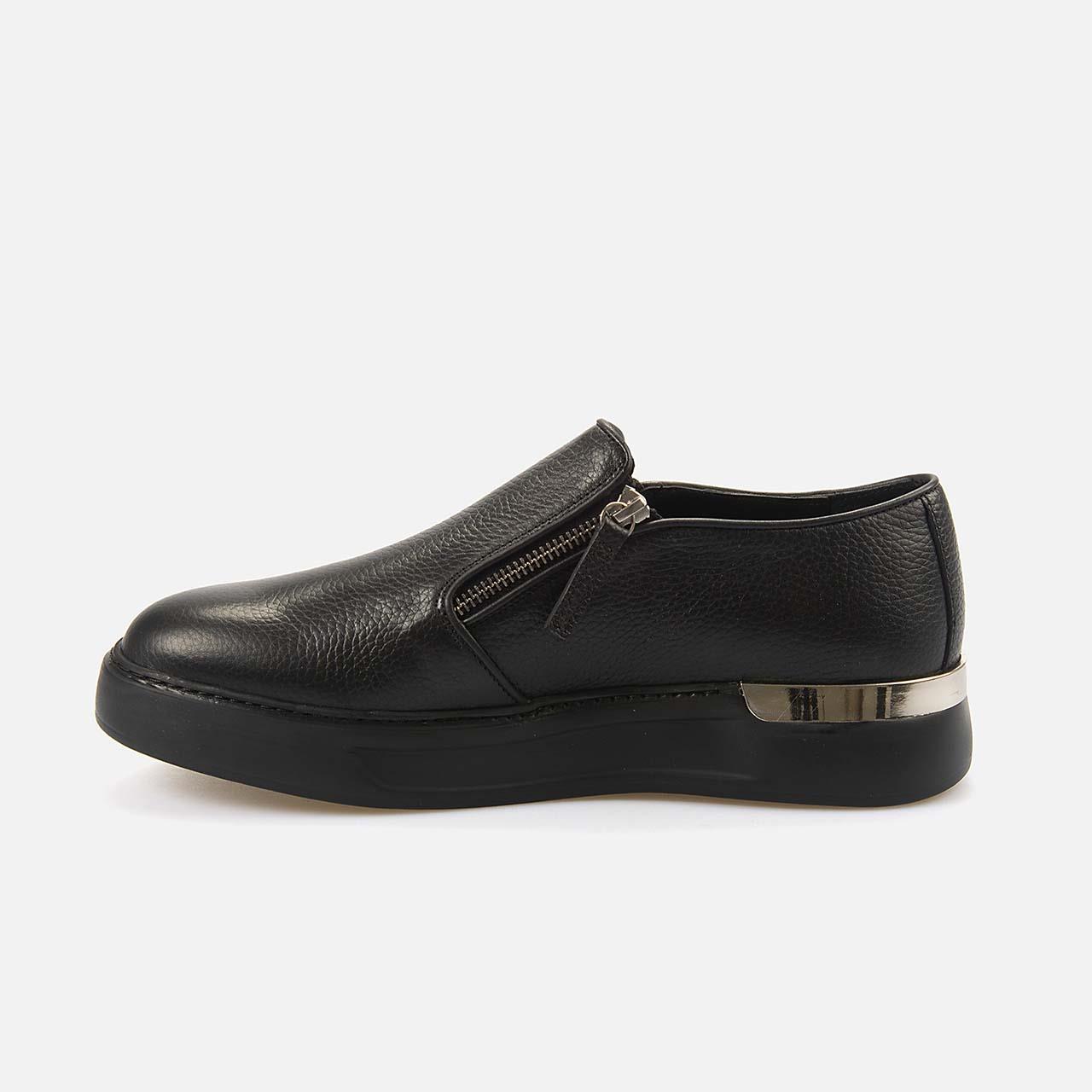 Mocassini Erkek Hakiki Deri Eva Taban Siyah Spor & Sneaker Ayakkabı