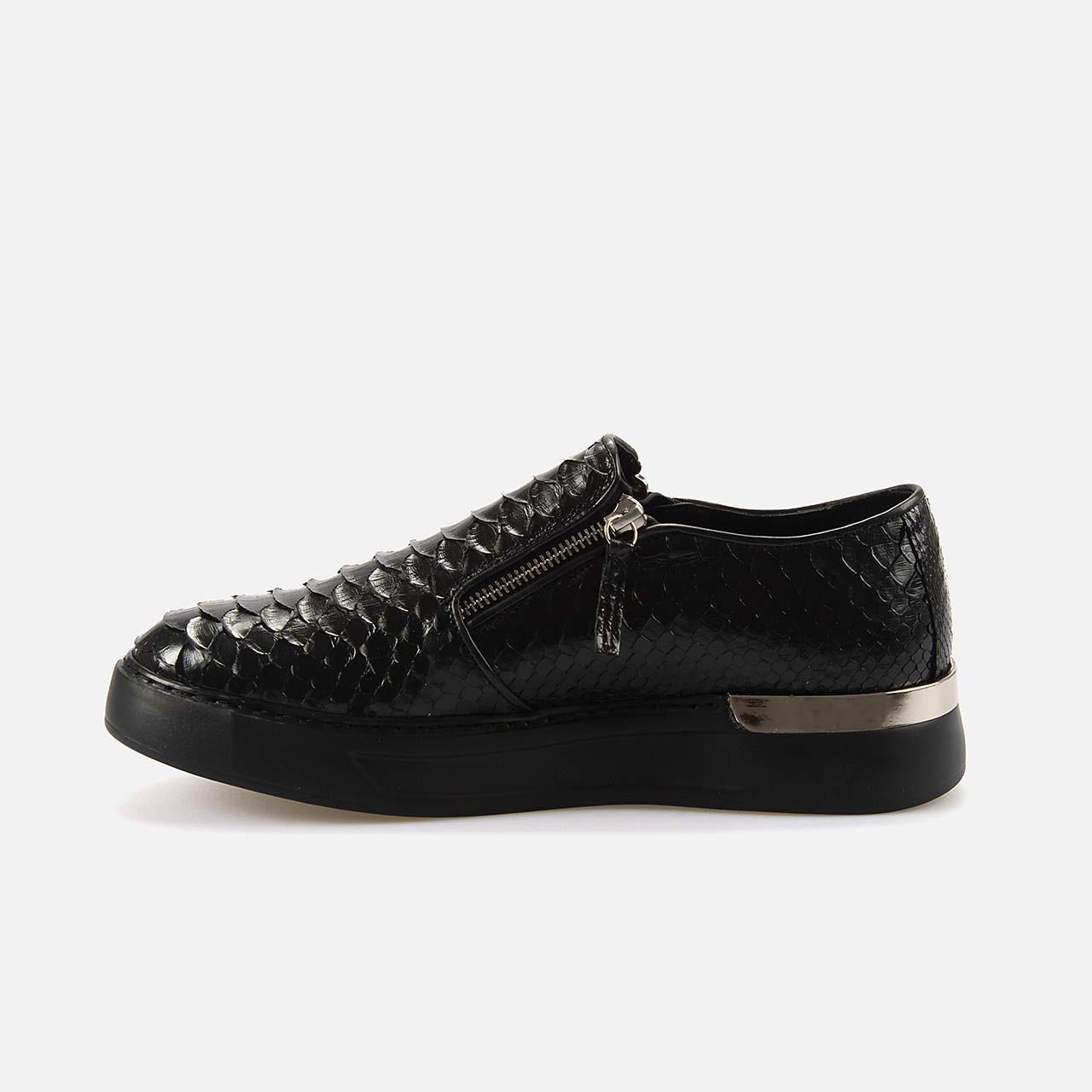 Mocassini Erkek Hakiki Deri Eva Taban Siyah Spor & Sneaker Ayakkabı