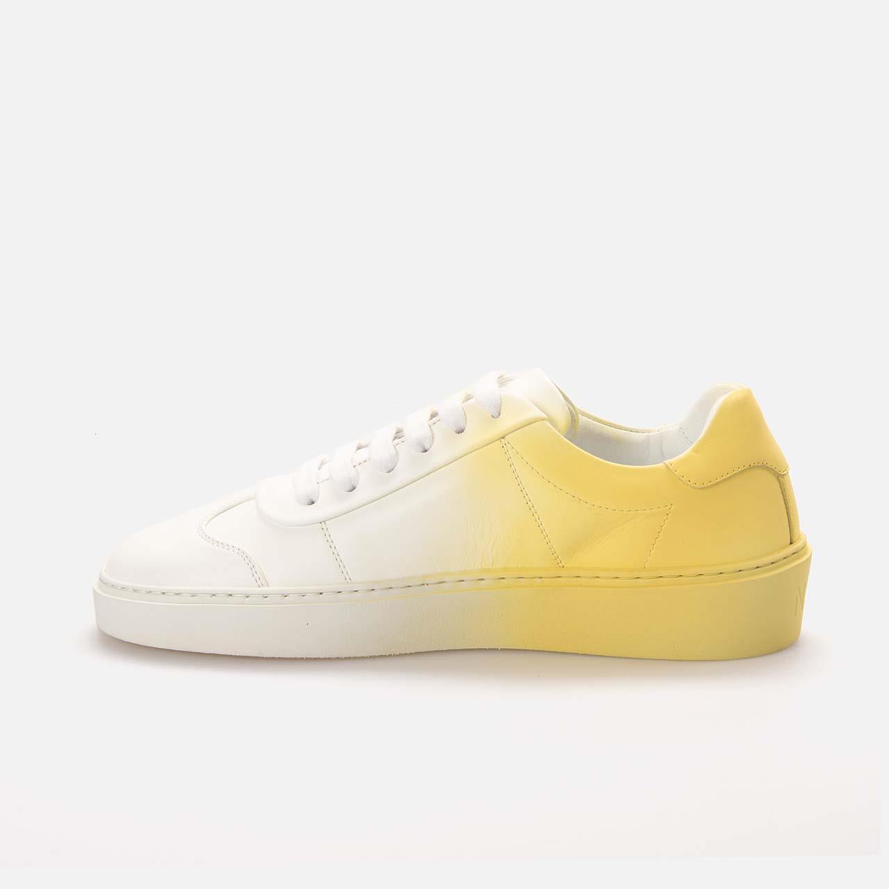 No21 Kadın Hakiki Deri Kauçuk Taban Altın Sarısı Spor & Sneaker Ayakkabı