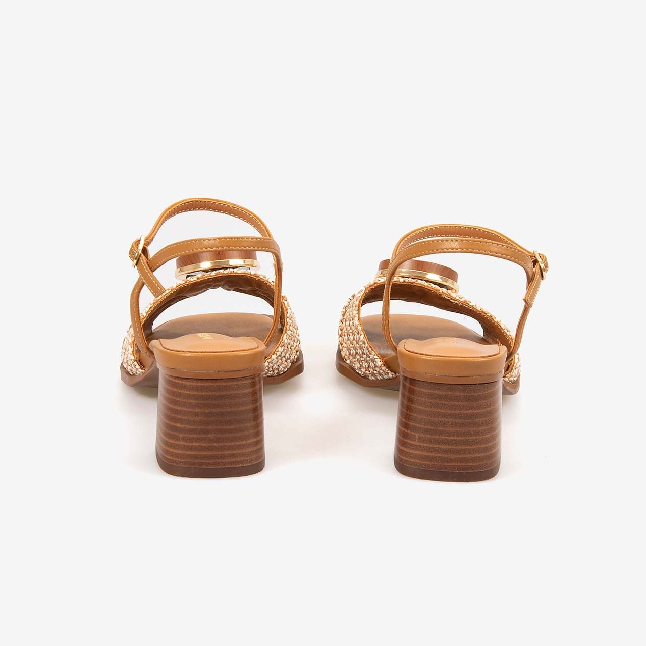 Noa Harmon Kadın Ayarlanabilir Kayışlı Multi Tan 5cm Topuklu Sandalet 10287