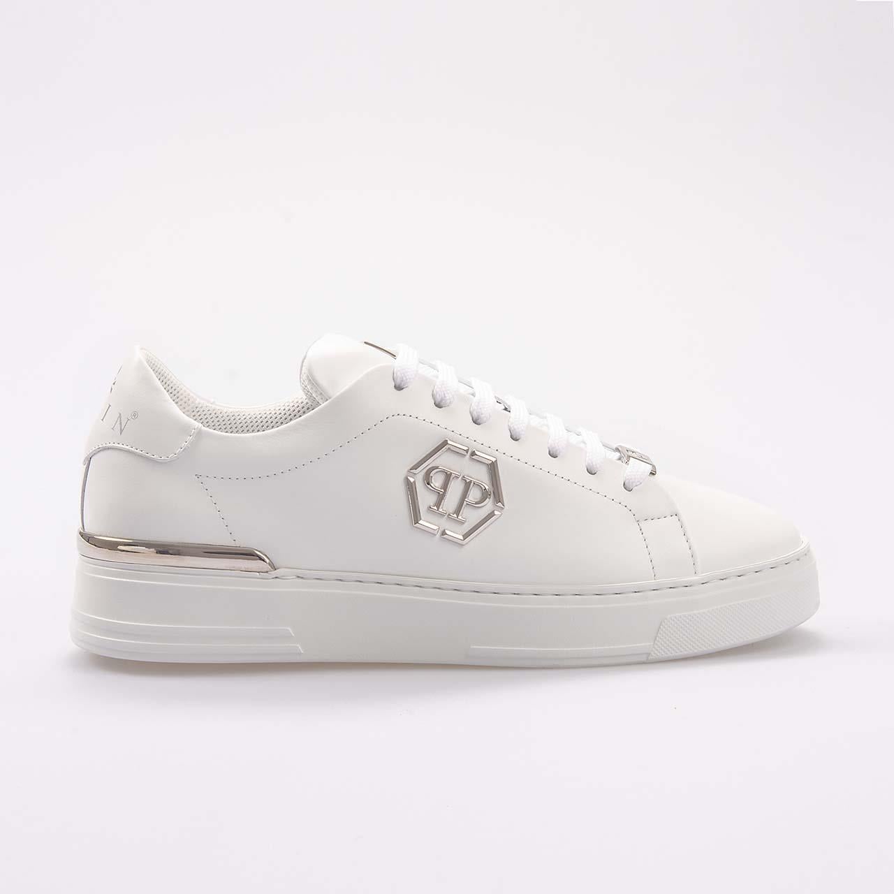 Philipp Plein Erkek Hakiki Deri Beyaz Spor & Sneaker Ayakkabı