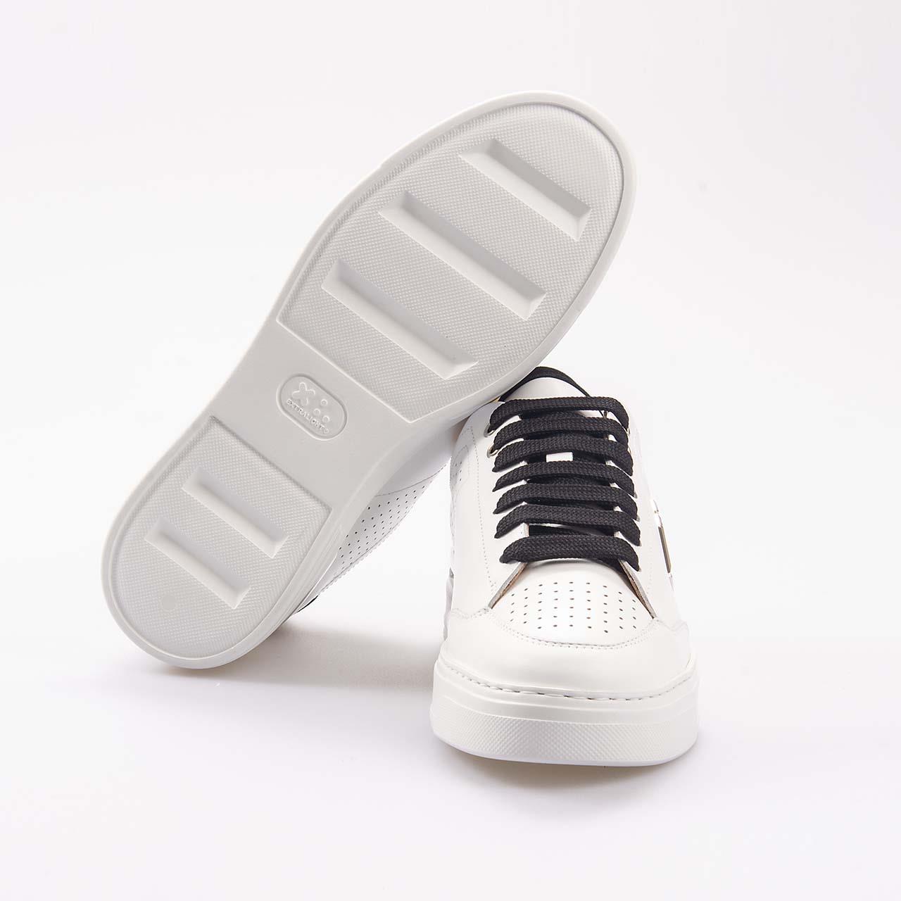 Philipp Plein Erkek Hakiki Deri Beyaz-Siyah Spor & Sneaker Ayakkabı