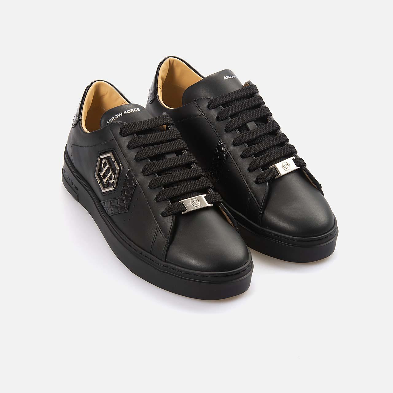 Philipp Plein Erkek Hakiki Deri Siyah Siyah Spor & Sneaker Ayakkabı