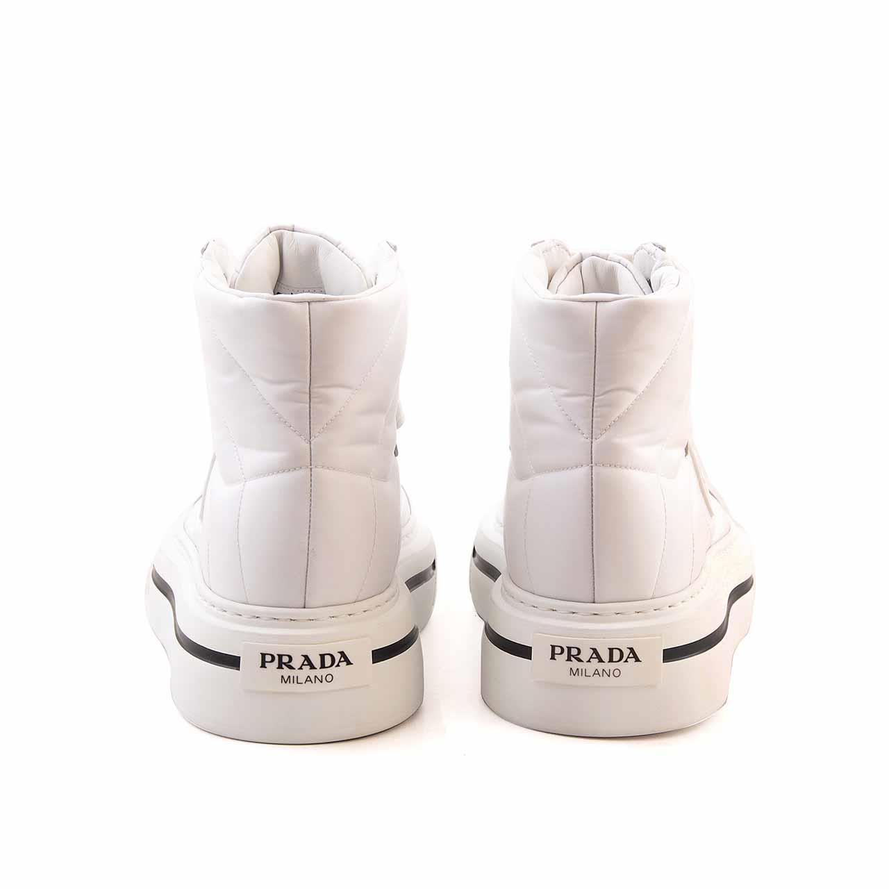 Prada Erkek Hakiki Deri Beyaz Spor & Sneaker Ayakkabı