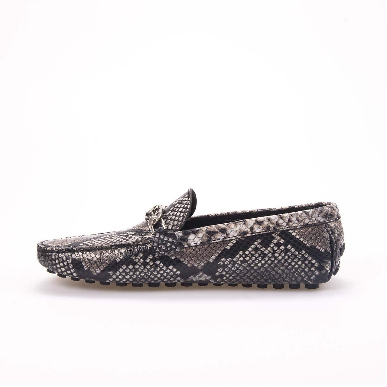 Roberto Cavalli Erkek Hakiki Deri Roccia Python Loafer Konforlu Ayakkabı