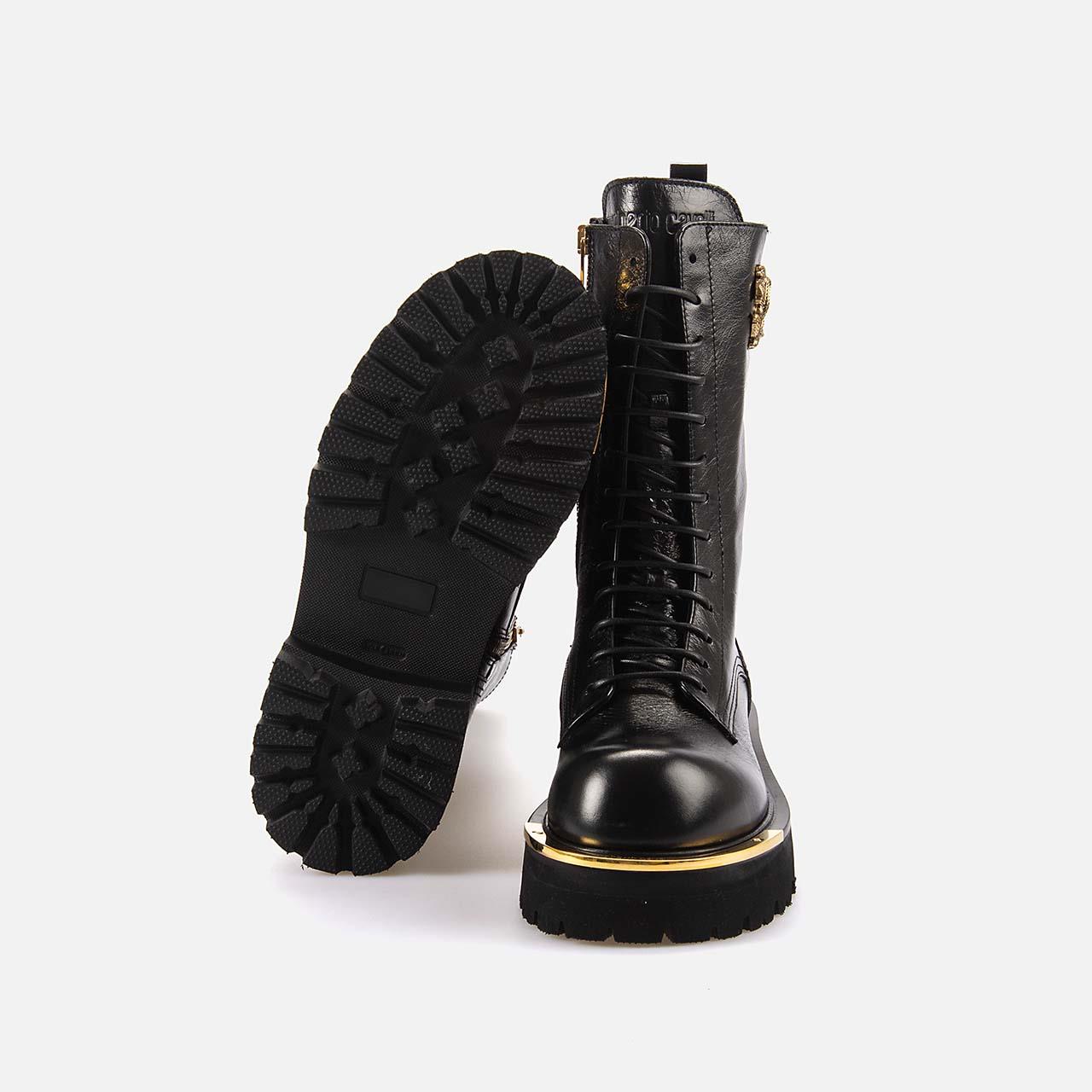 Roberto Cavalli Kadın Hakiki Deri Siyah Bot