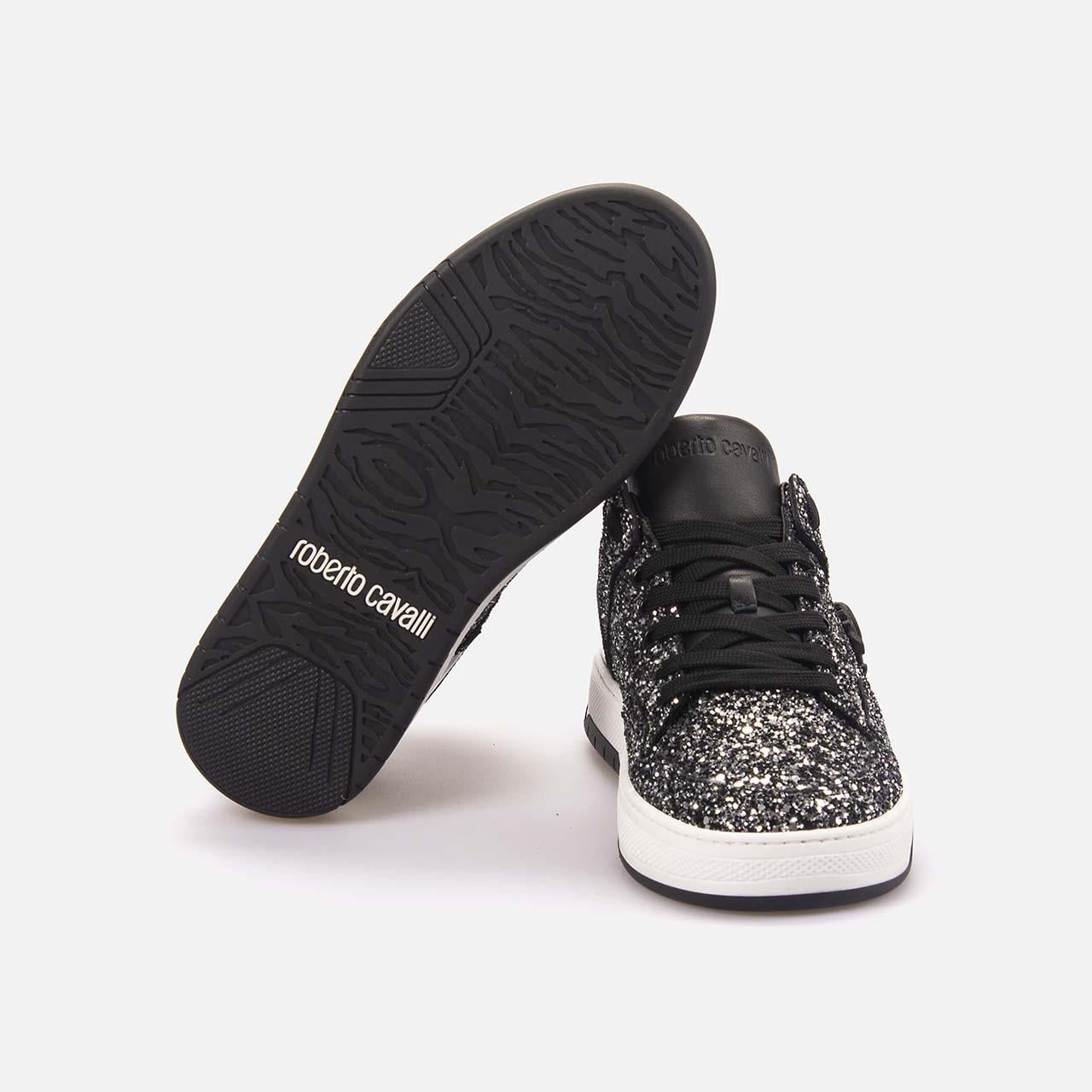 Roberto Cavalli Kadın Hakiki Deri Siyah Spor & Sneaker Ayakkabı