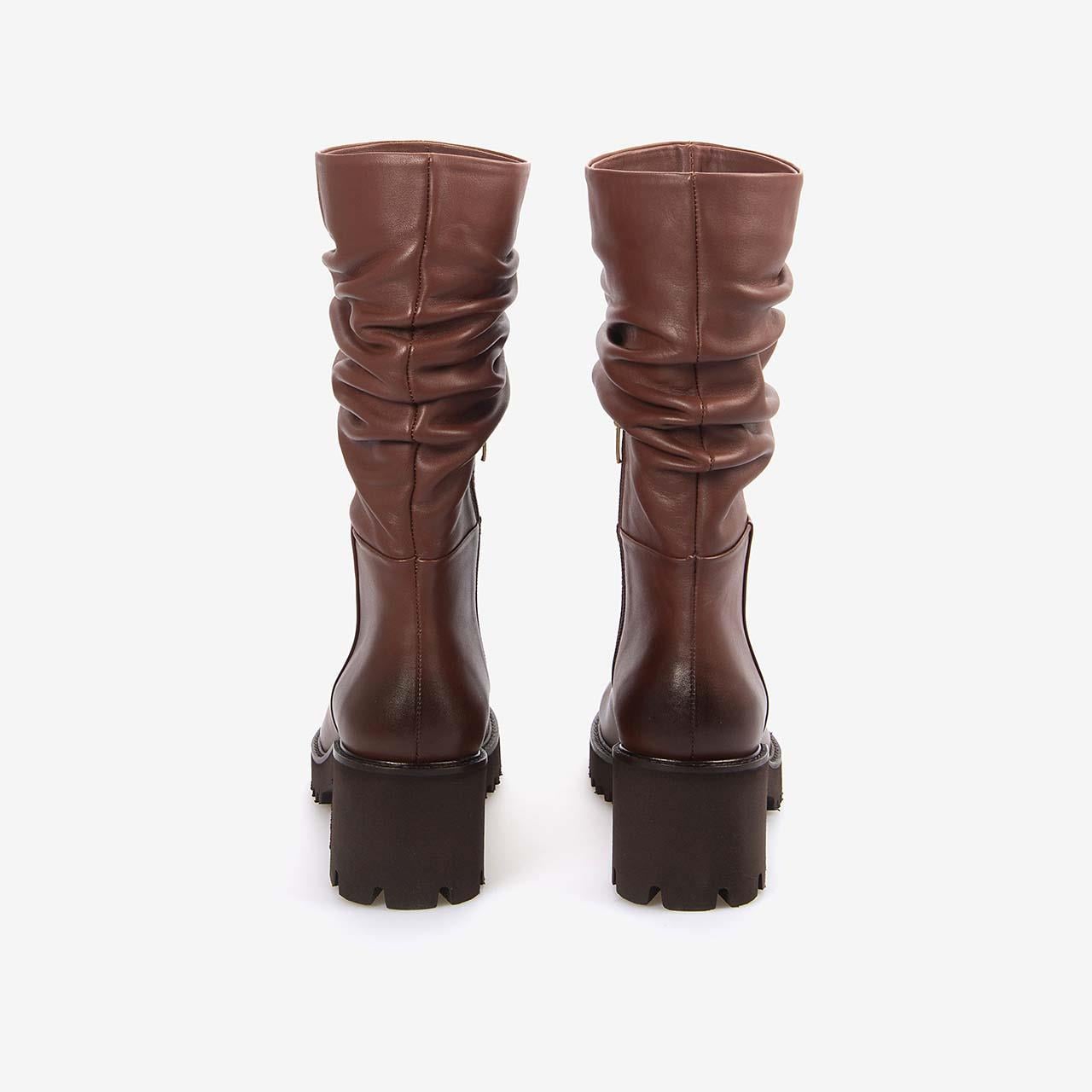 Rouge Hakiki Deri Kadın Çizme 313-4017