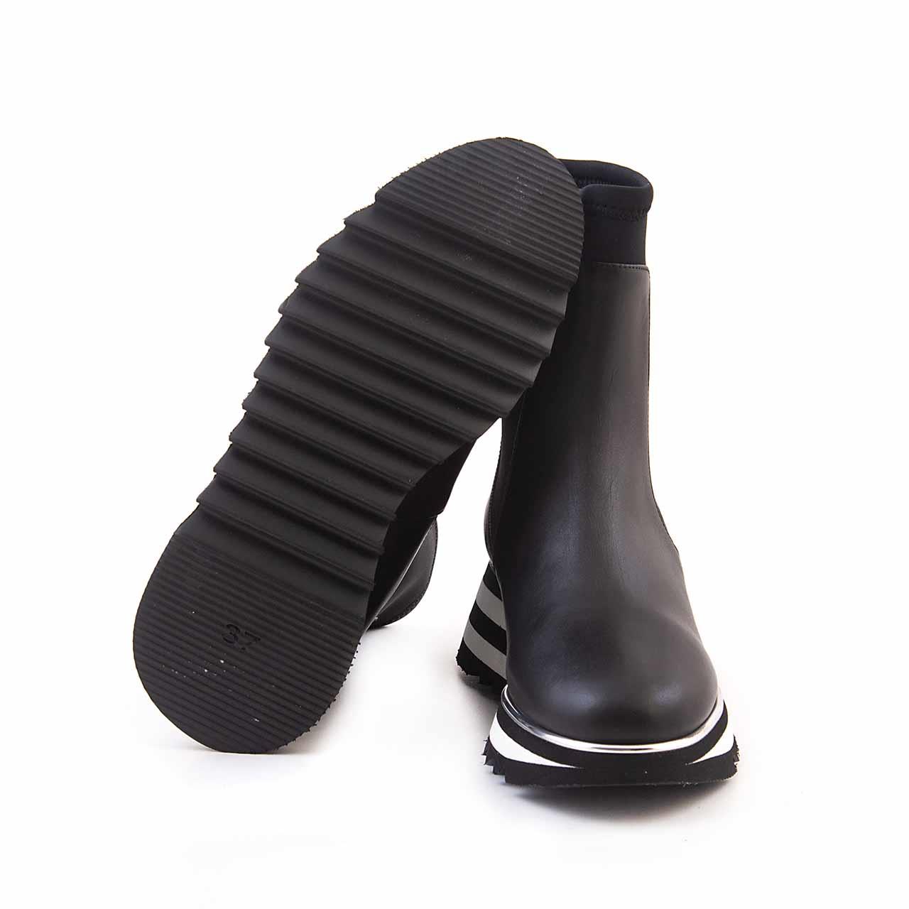 Rouge Kadın Hakiki Deri Eva Taban Siyah Günlük Bot