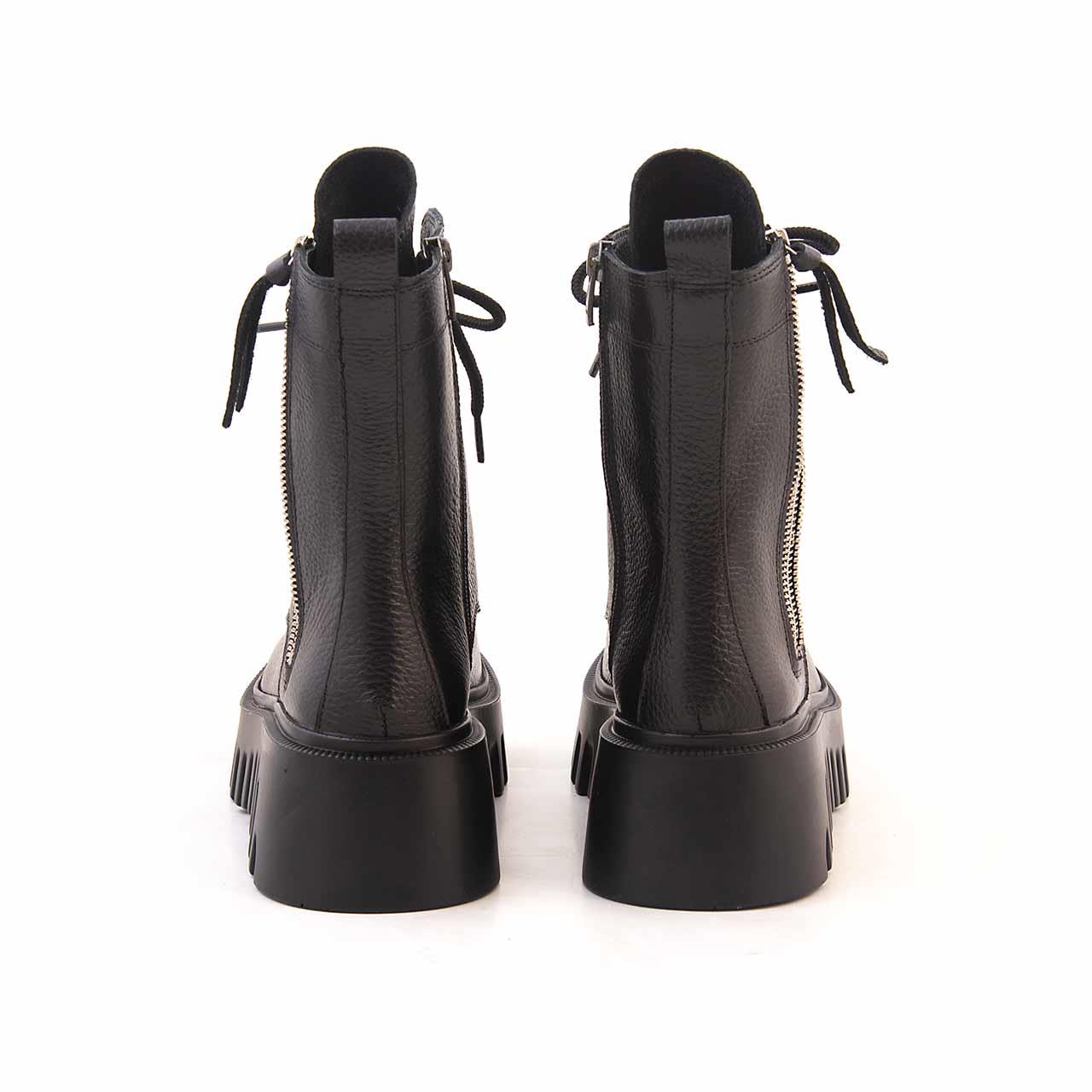 Rouge Kadın Hakiki Deri Poli Taban Siyah Günlük Bot