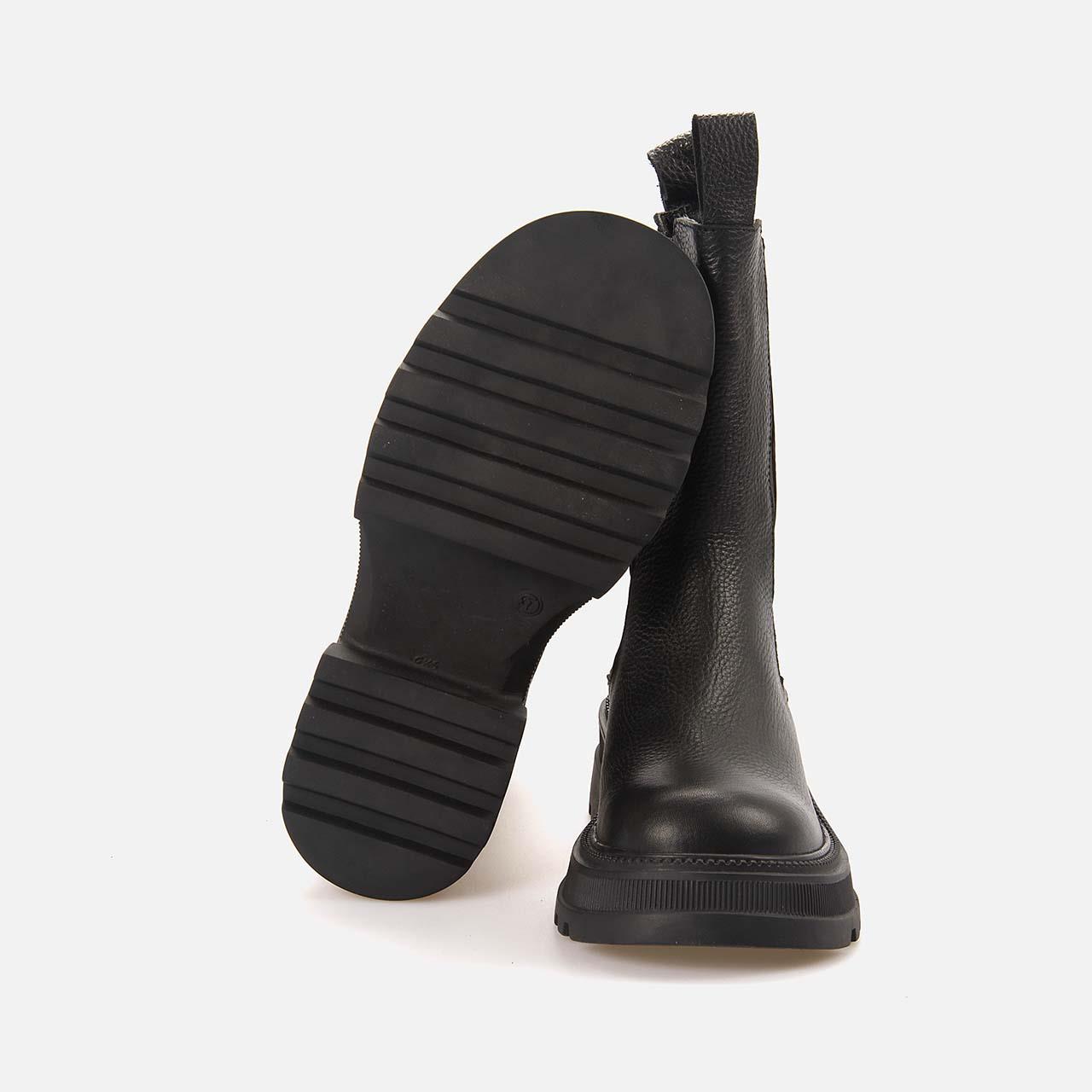 Rouge Kadın Hakiki Deri Eva Taban Siyah Günlük Bot