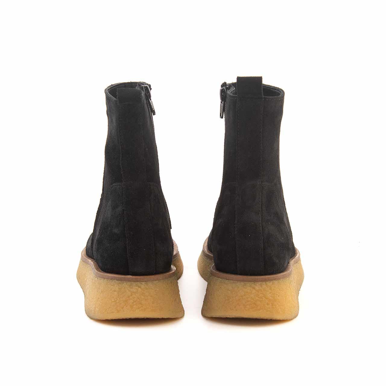 Rouge Kadın Hakiki Deri Kauçuk Taban Siyah Süet Günlük Bot