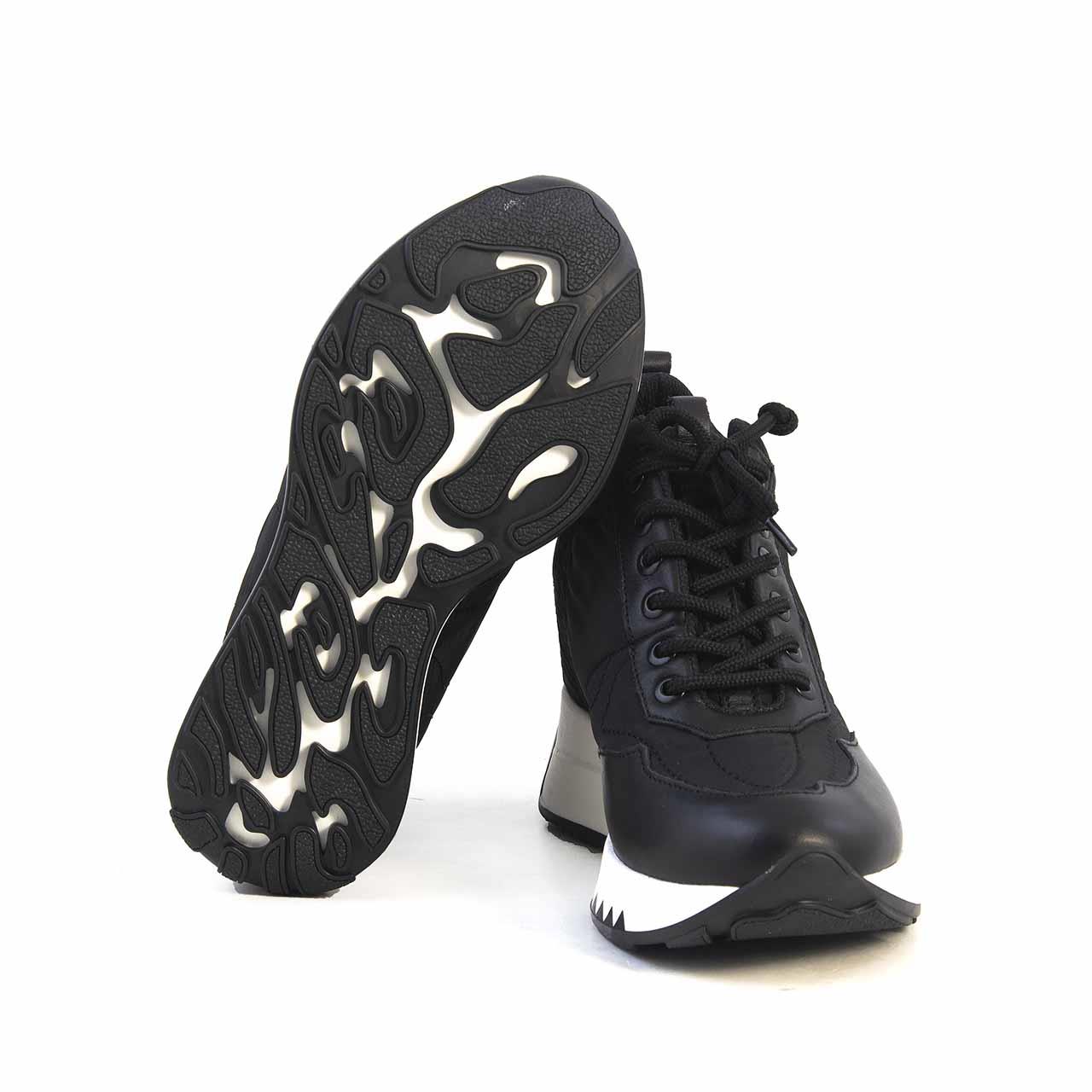 Rouge Kadın Strech Termo Taban Siyah Spor & Sneaker Ayakkabı