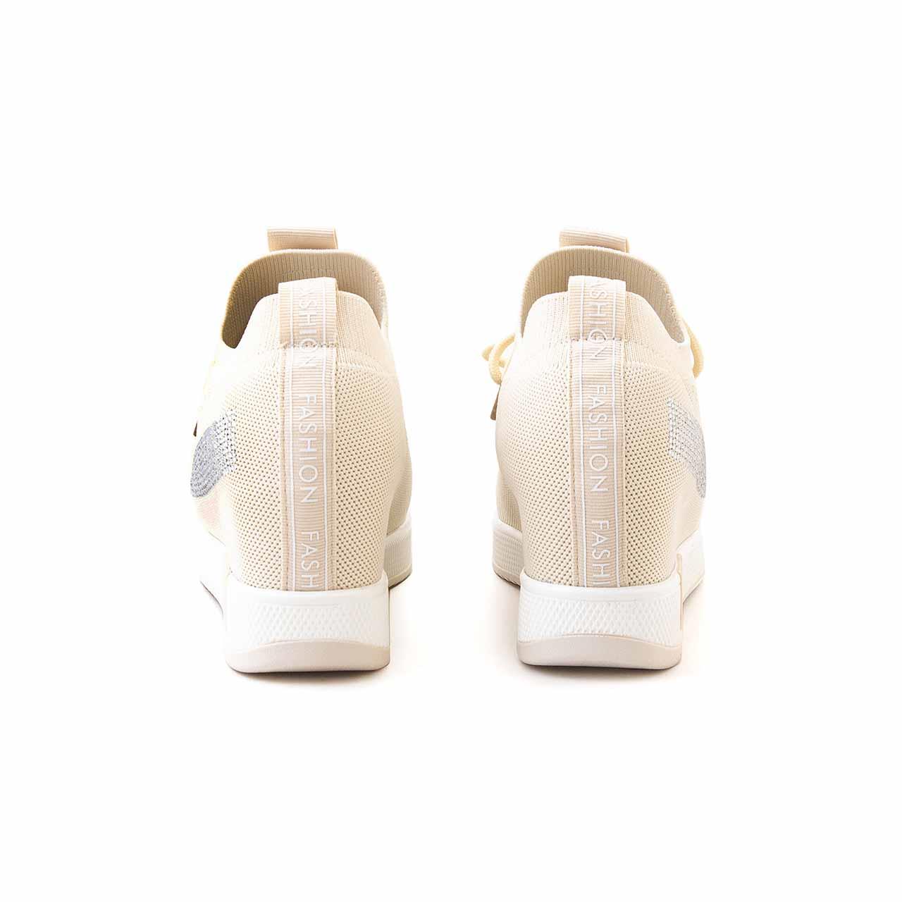 Rouge Kadın Vegan Kauçuk Taban Bej Spor & Sneaker Ayakkabı