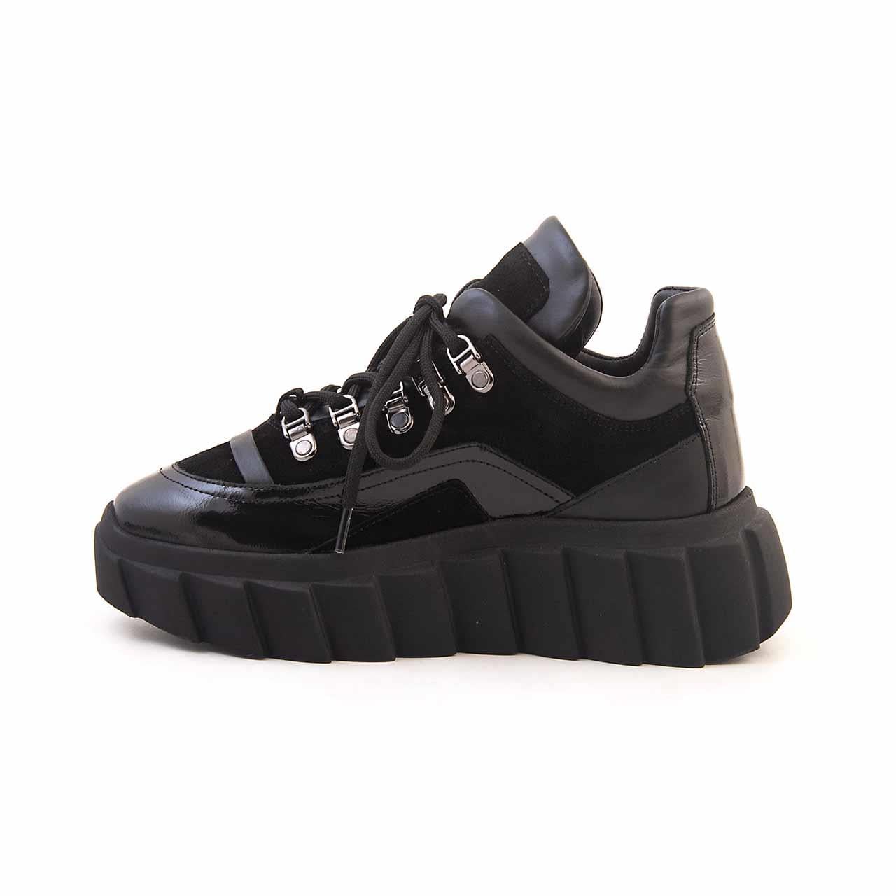 Rouge Kadın Hakiki Deri Termo Taban Siyah Süet Spor & Sneaker Ayakkabı